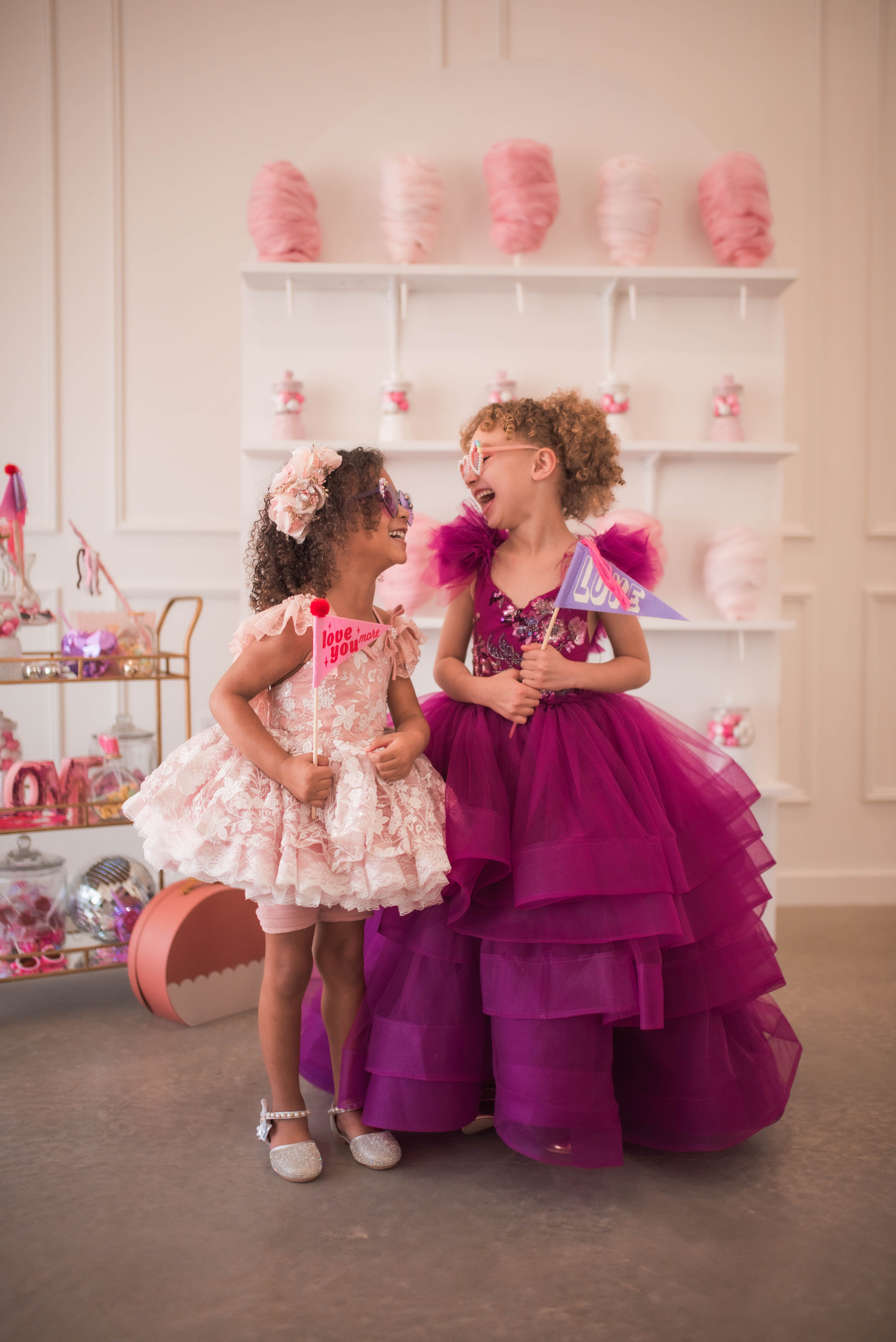 "Dazzling Merlot" -Toddler Floor Length Gown - (3-5 year)