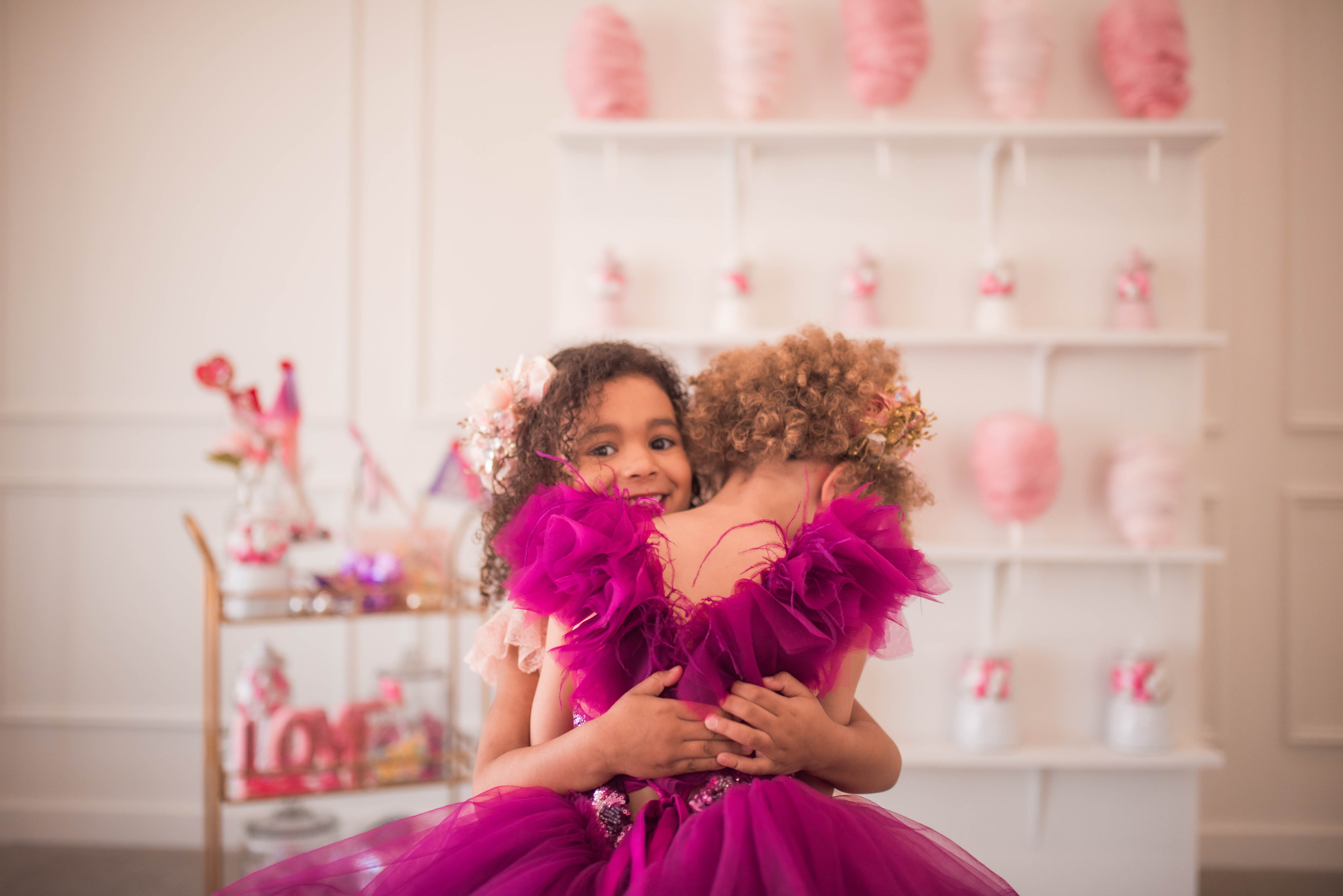 "Dazzling Merlot" -Toddler Floor Length Gown - (3-5 year)