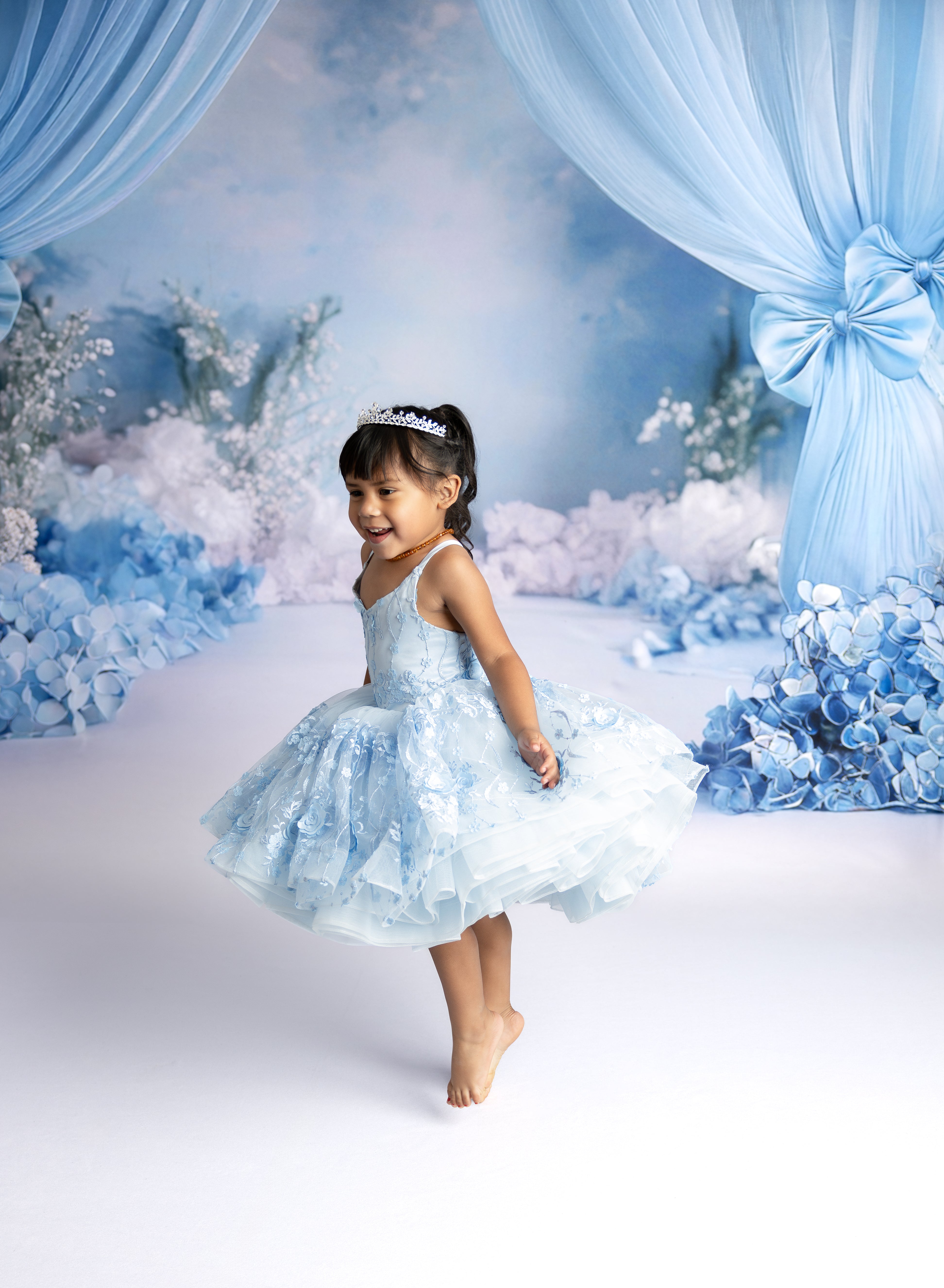 RTS REITRED RENTAL EUC Heavenly- Petal Length Gown ( 4 Year - Petite 5 Year)