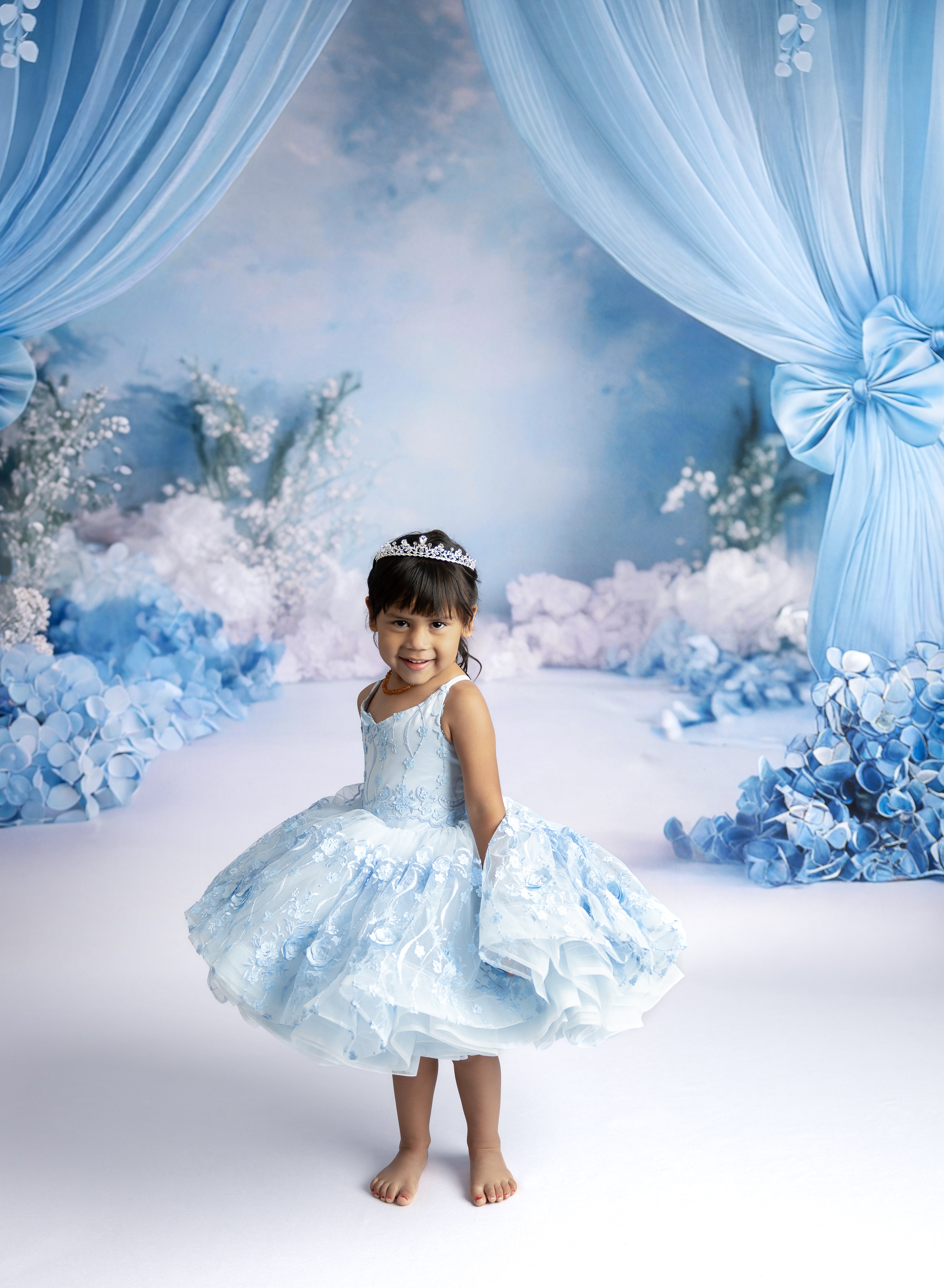 RTS REITRED RENTAL EUC Heavenly- Petal Length Gown ( 4 Year - Petite 5 Year)