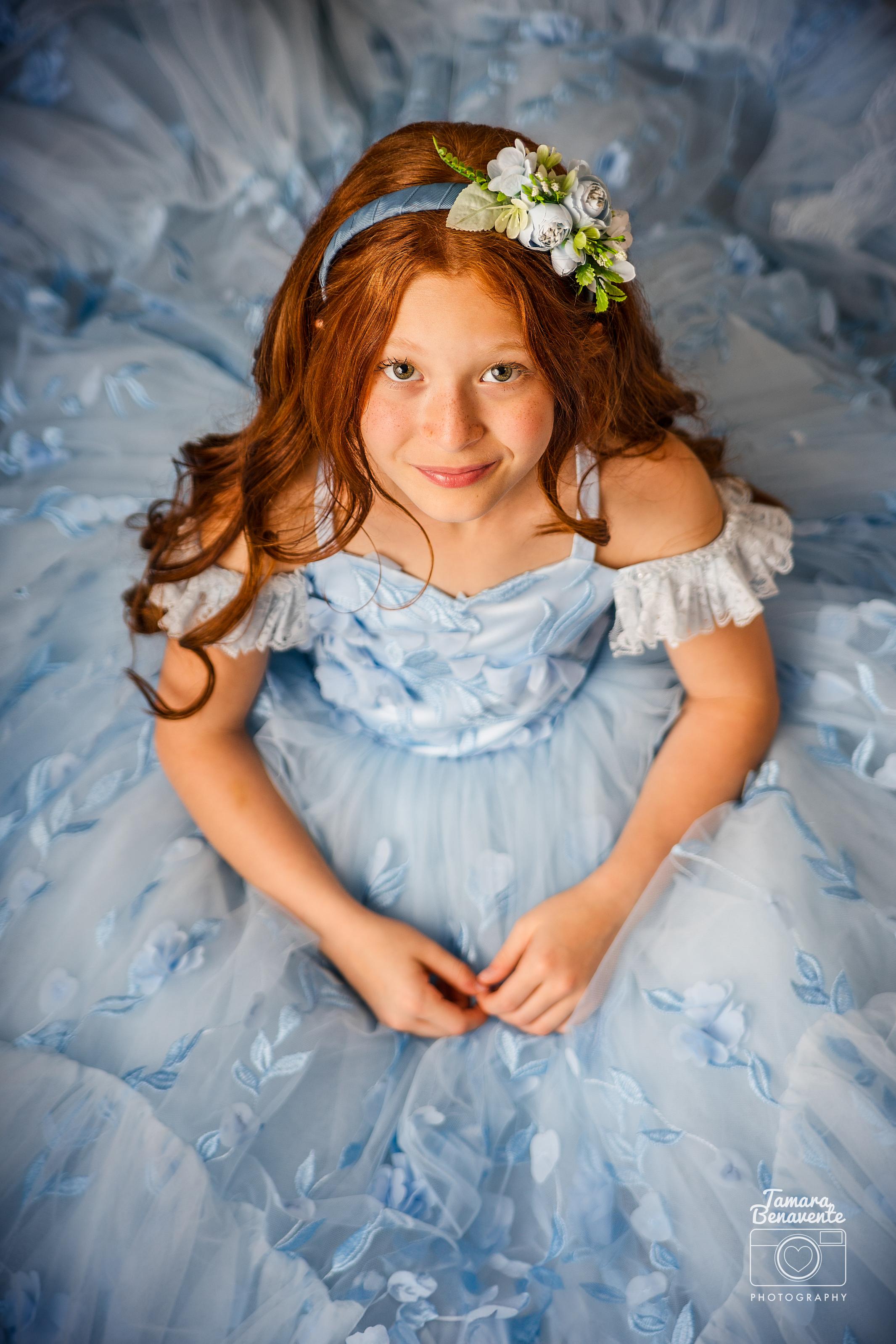 Madeleine- floor long gown -Off shoulder details (6 Year-7 year)
