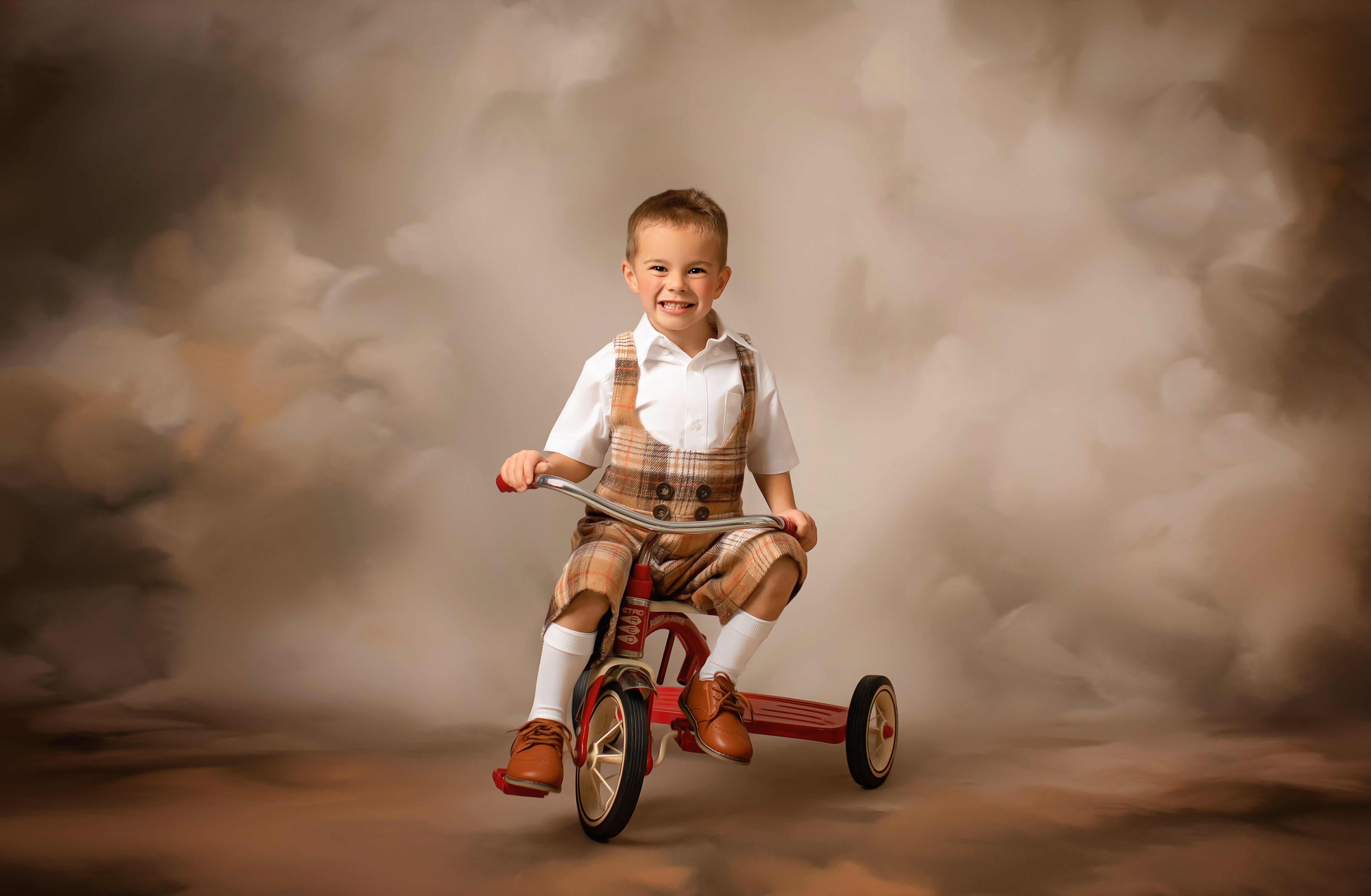 "London Fog" Dress & Boys Shorts Set | Dress (5-6 Years) & Boys Shorts (5-7 Years)