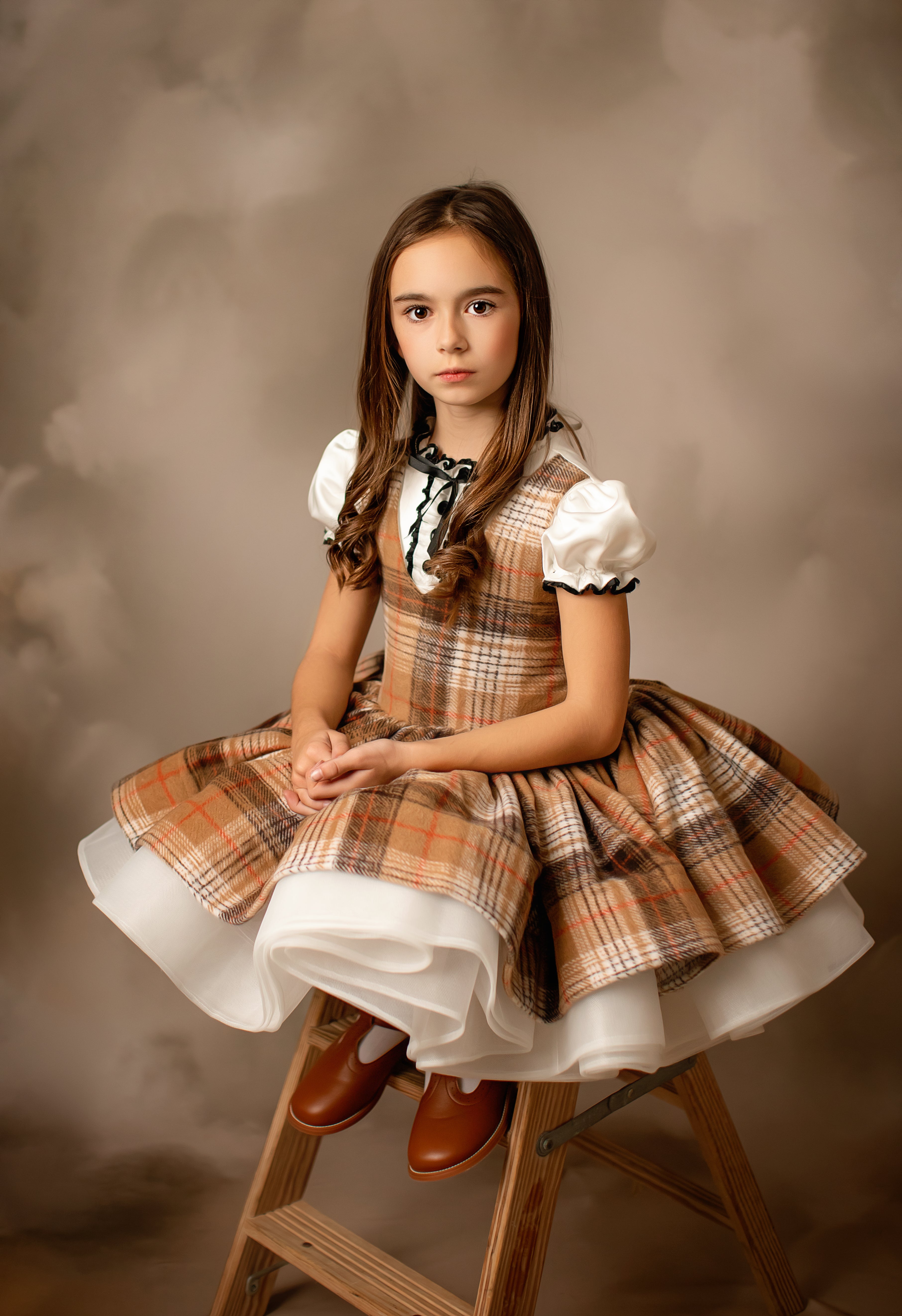 "London Fog" Dress & Boys Shorts Set | Dress (5-6 Years) & Boys Shorts (5-7 Years)