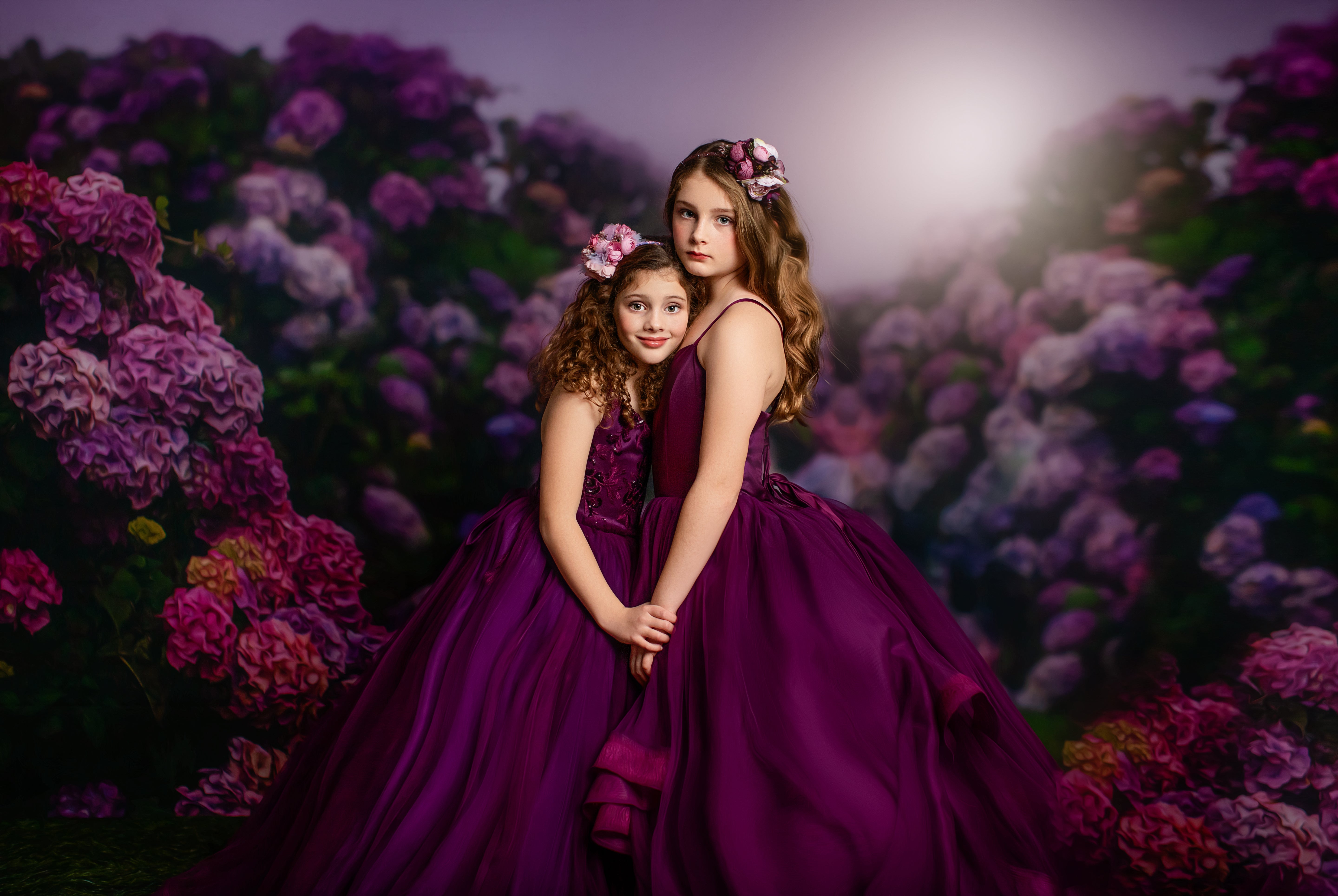 Cascade custom Solid gown- choose color Editorial Dress, Couture Gown, Special Occasion Dress