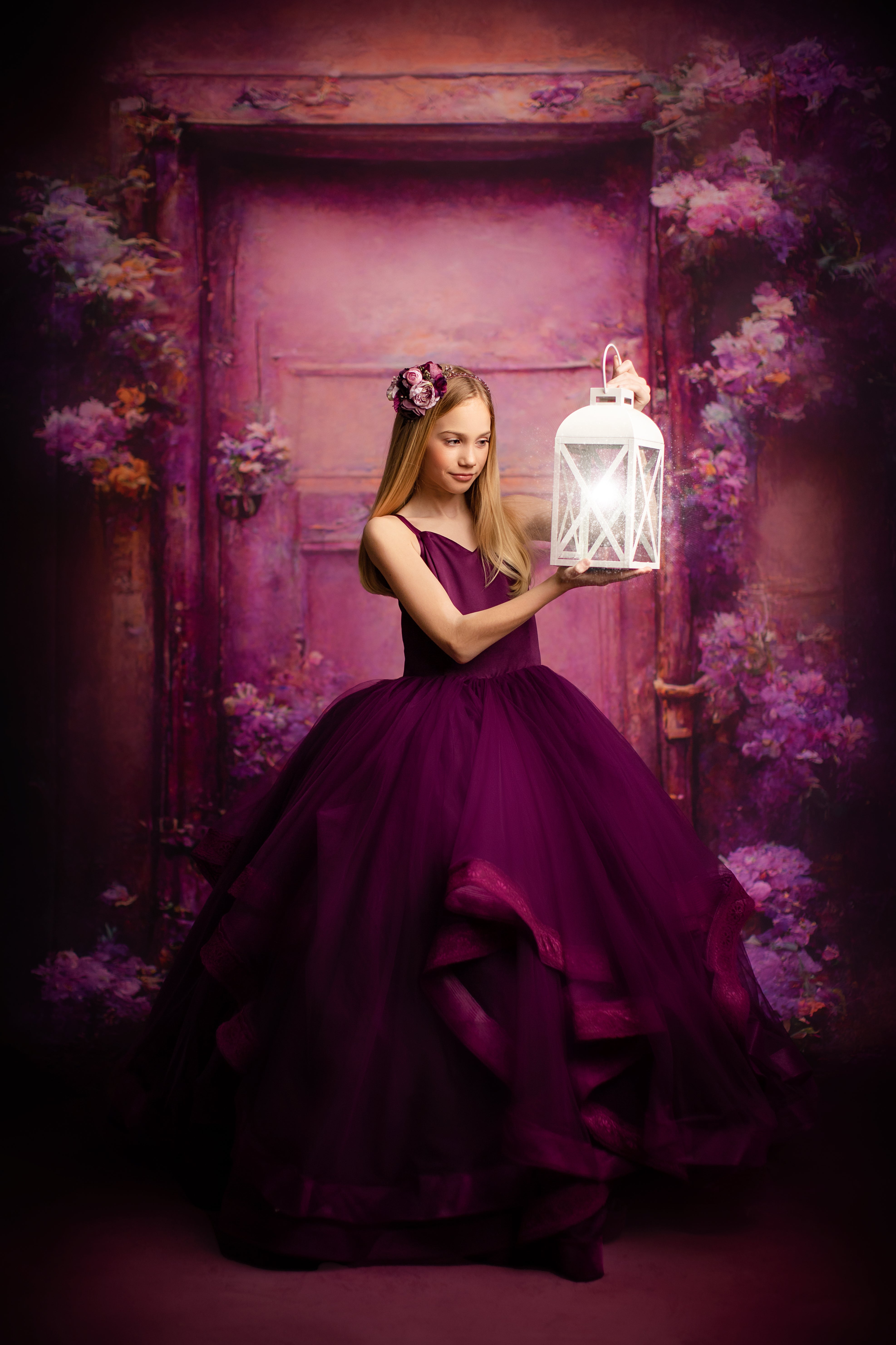 Cascade custom Solid gown- choose color Editorial Dress, Couture Gown, Special Occasion Dress