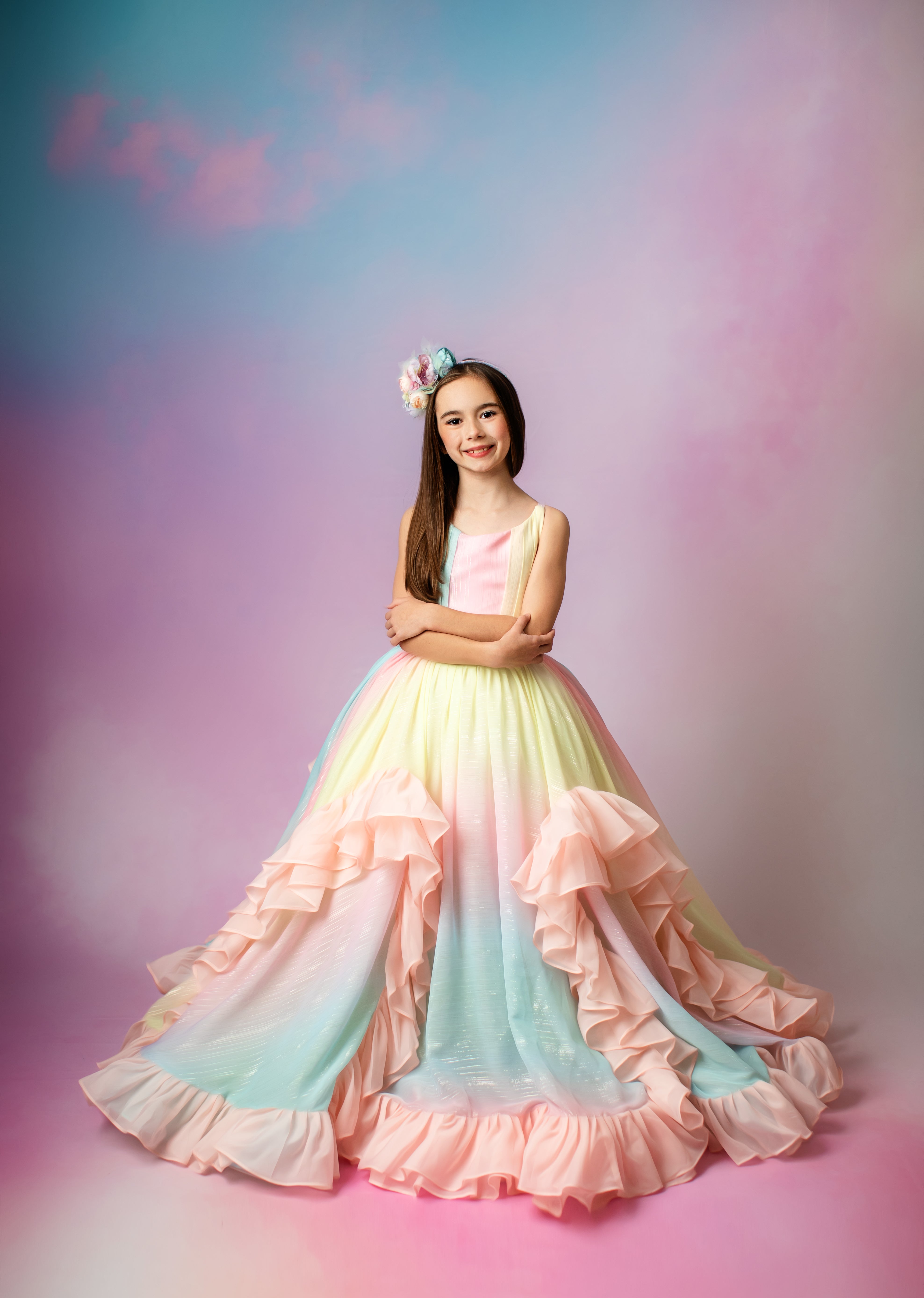 PASTEL GOWNS FOR GIRLS