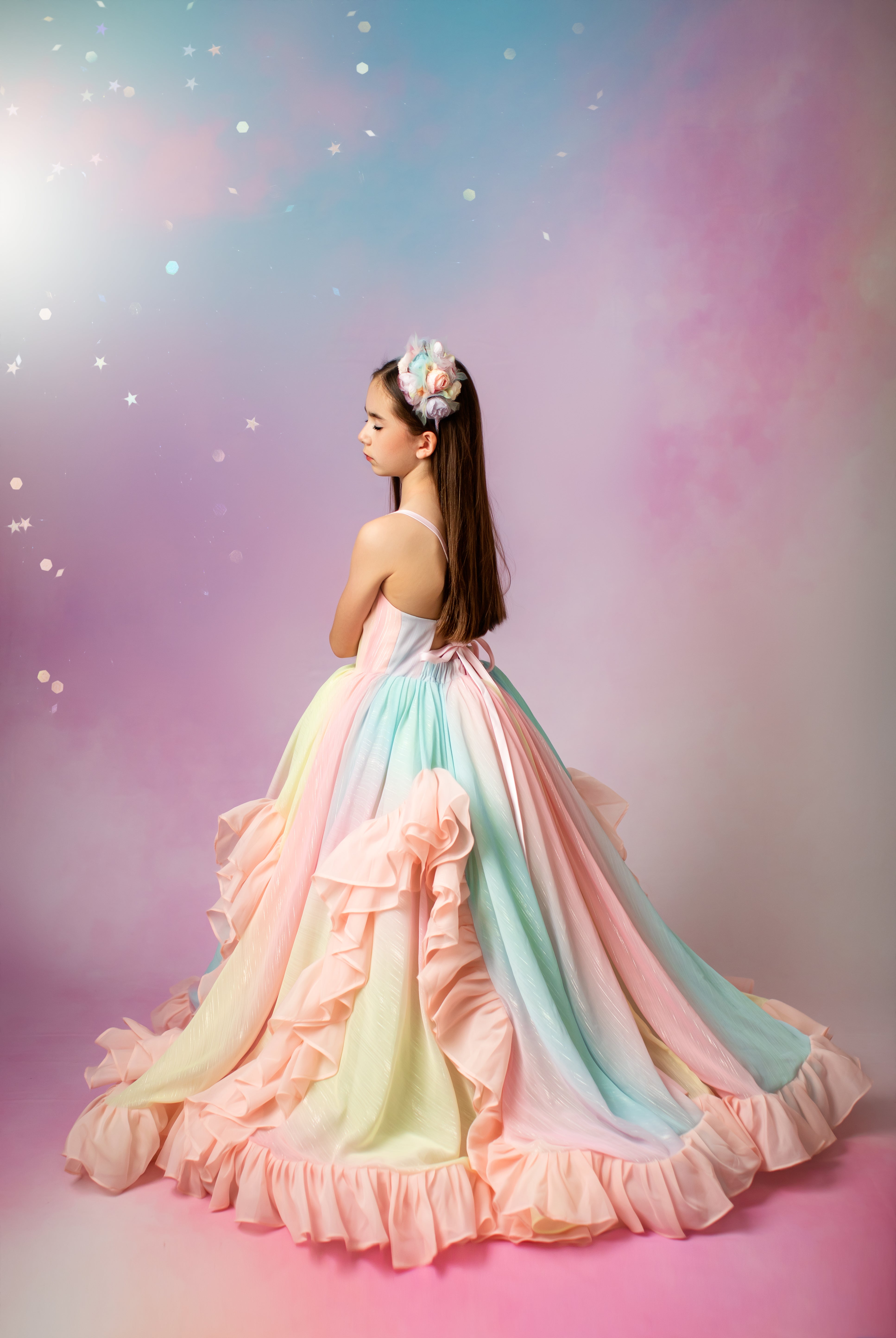 custom children's pastel gowns