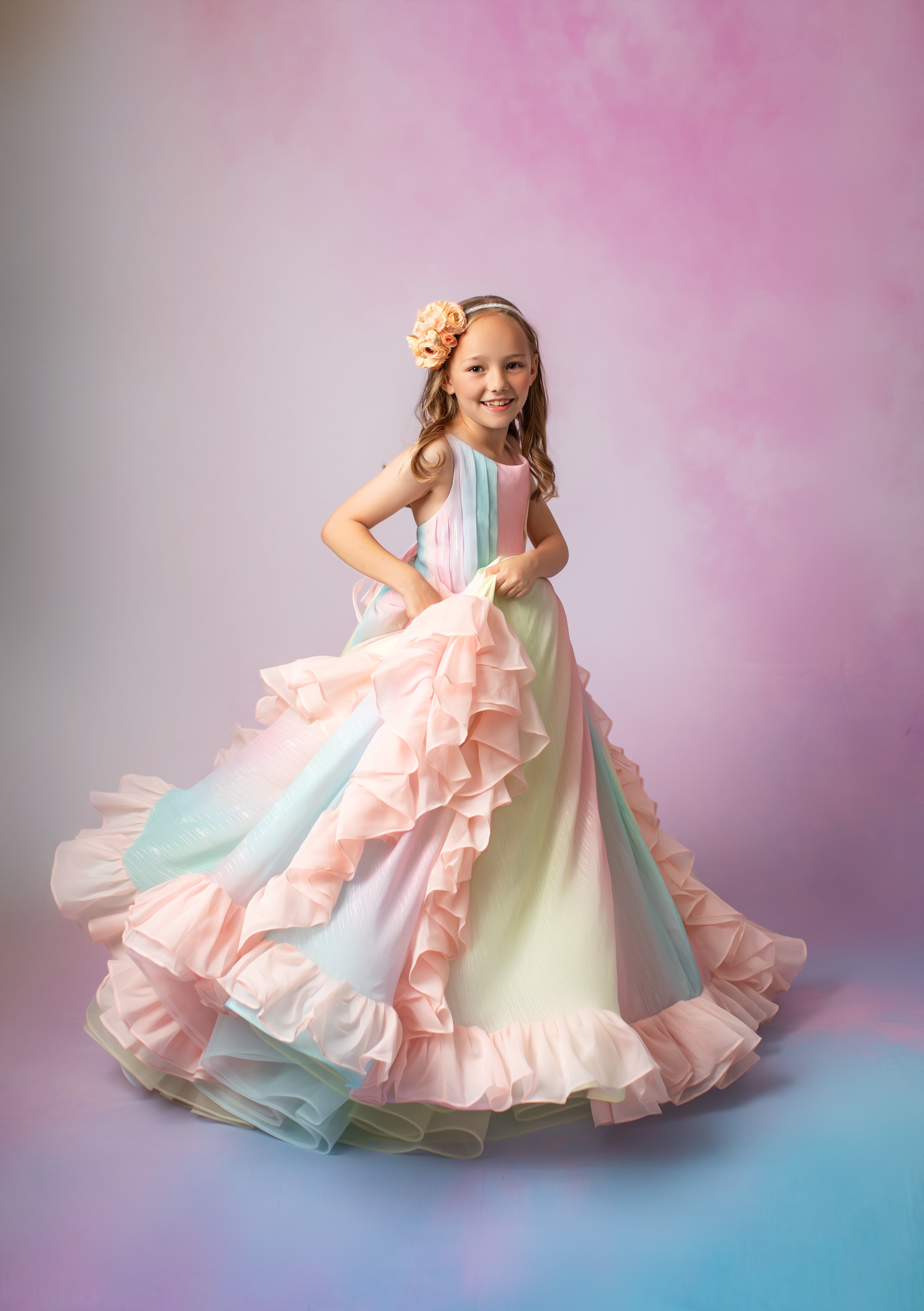 RAINBOW Children's gowns for weddings and special occasions