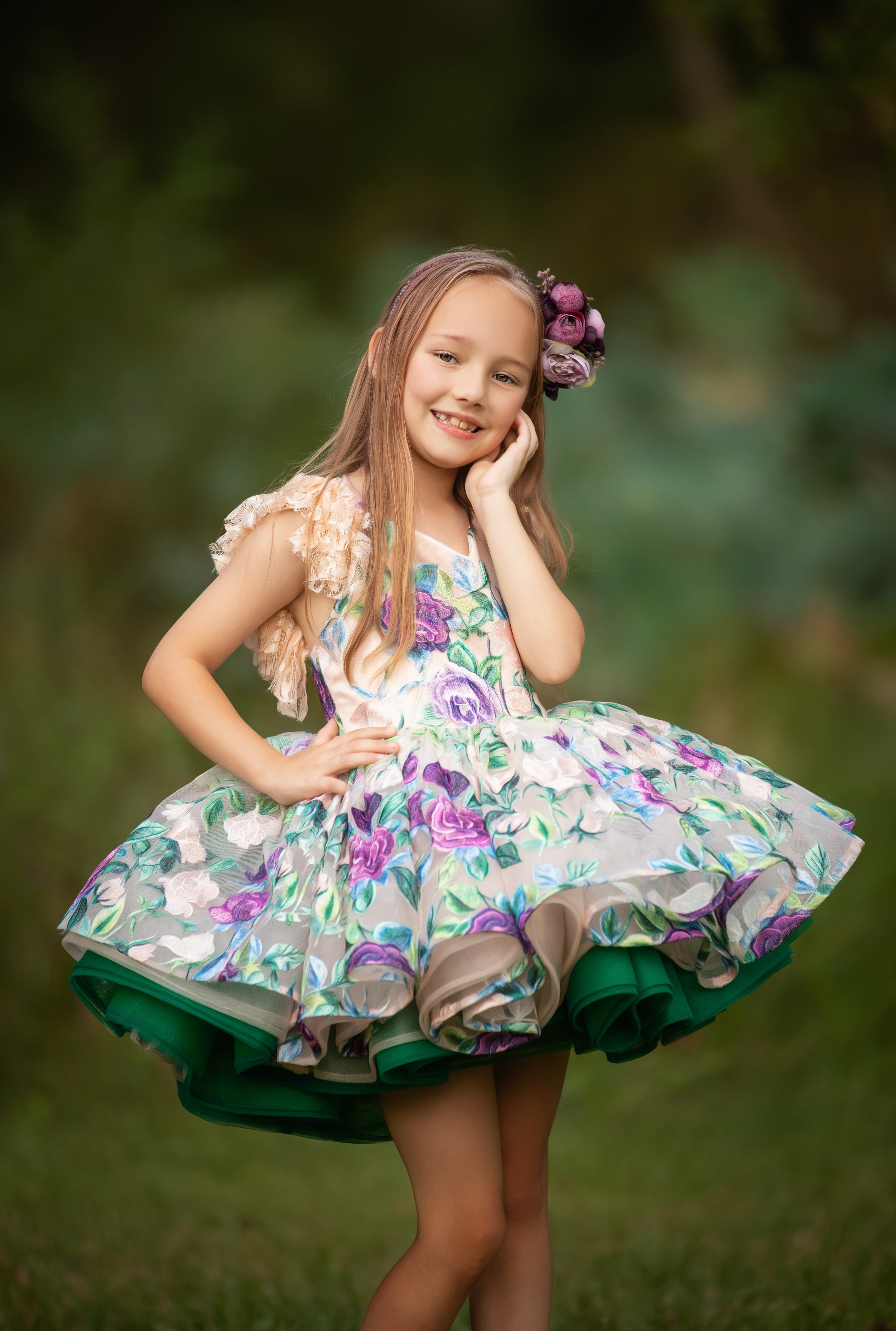 Custom couture flower girl dresses