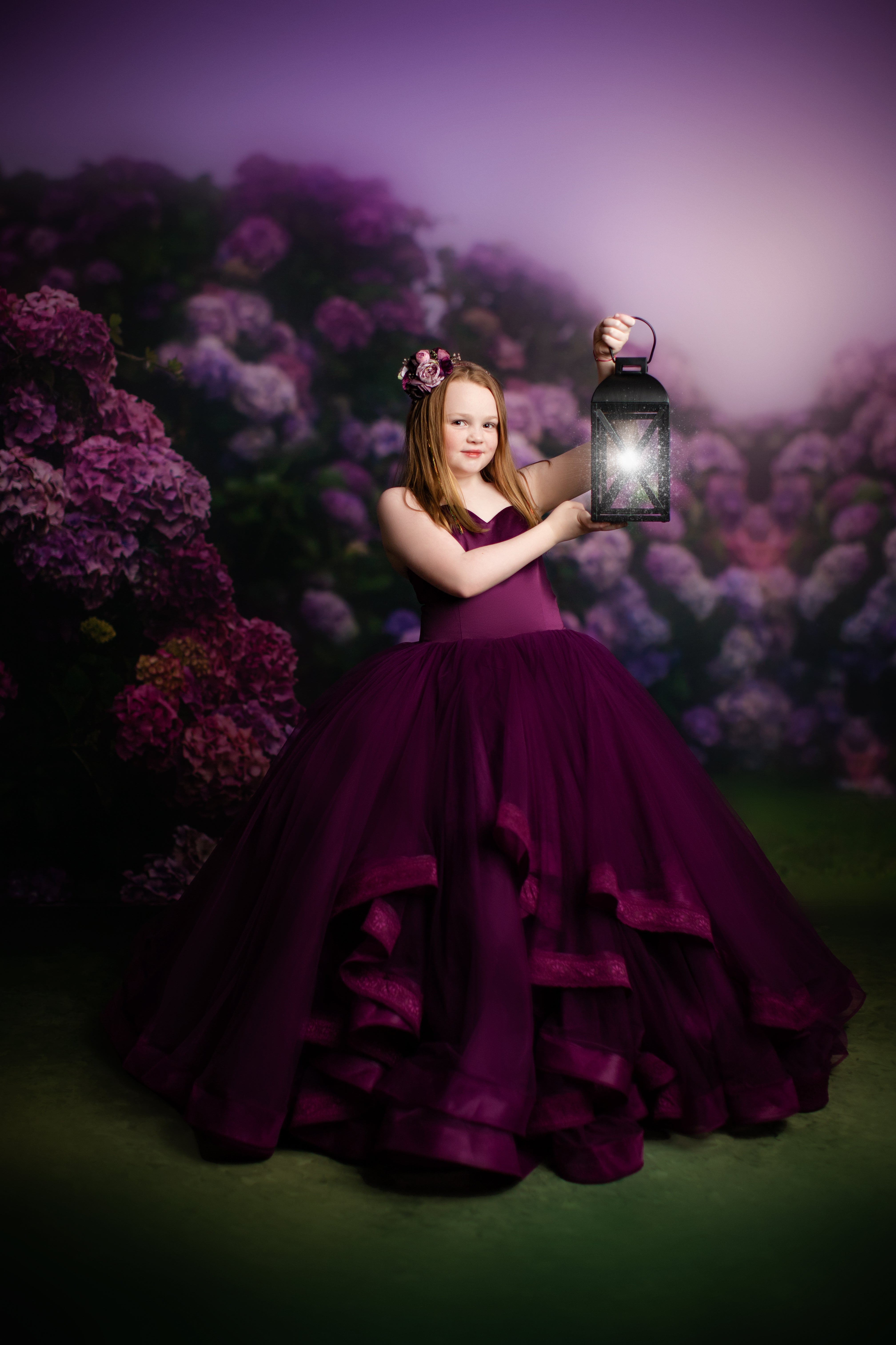 Cascade custom Solid gown- choose color Editorial Dress, Couture Gown, Special Occasion Dress