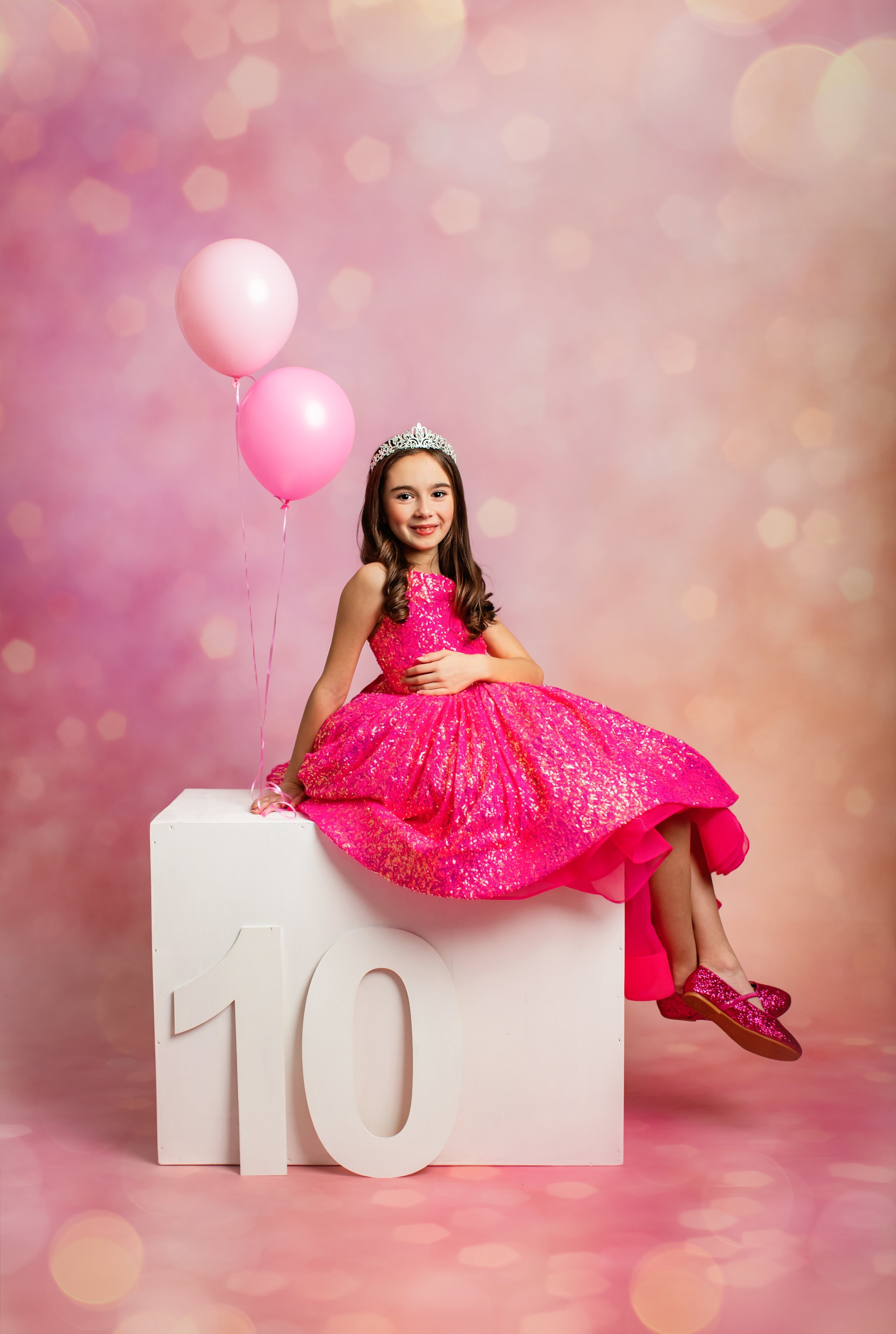 Sequin gown with sweetheart neckline