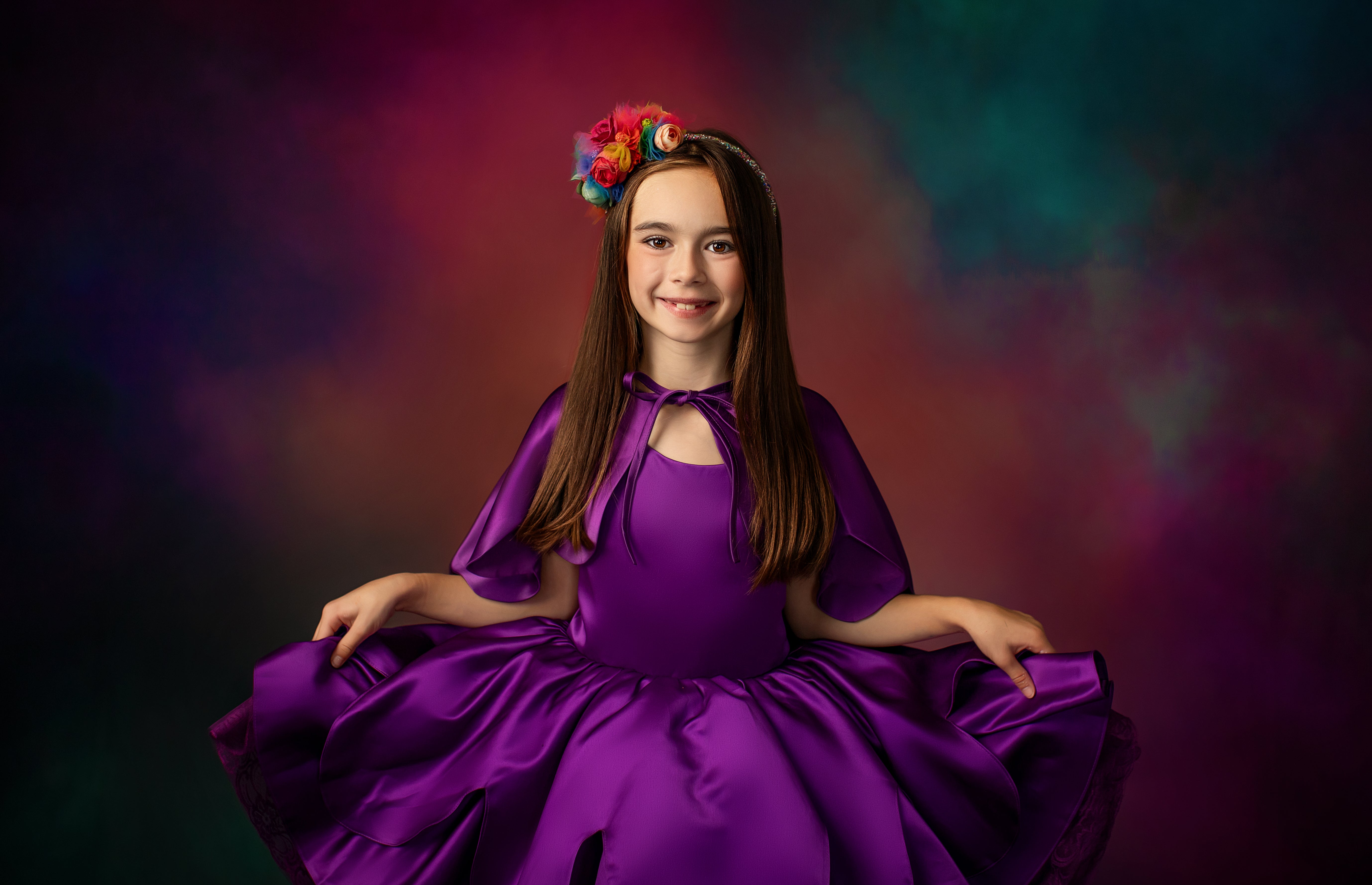"Camila" Petal Length Dress | Editorial Couture Gown for Special Occasions