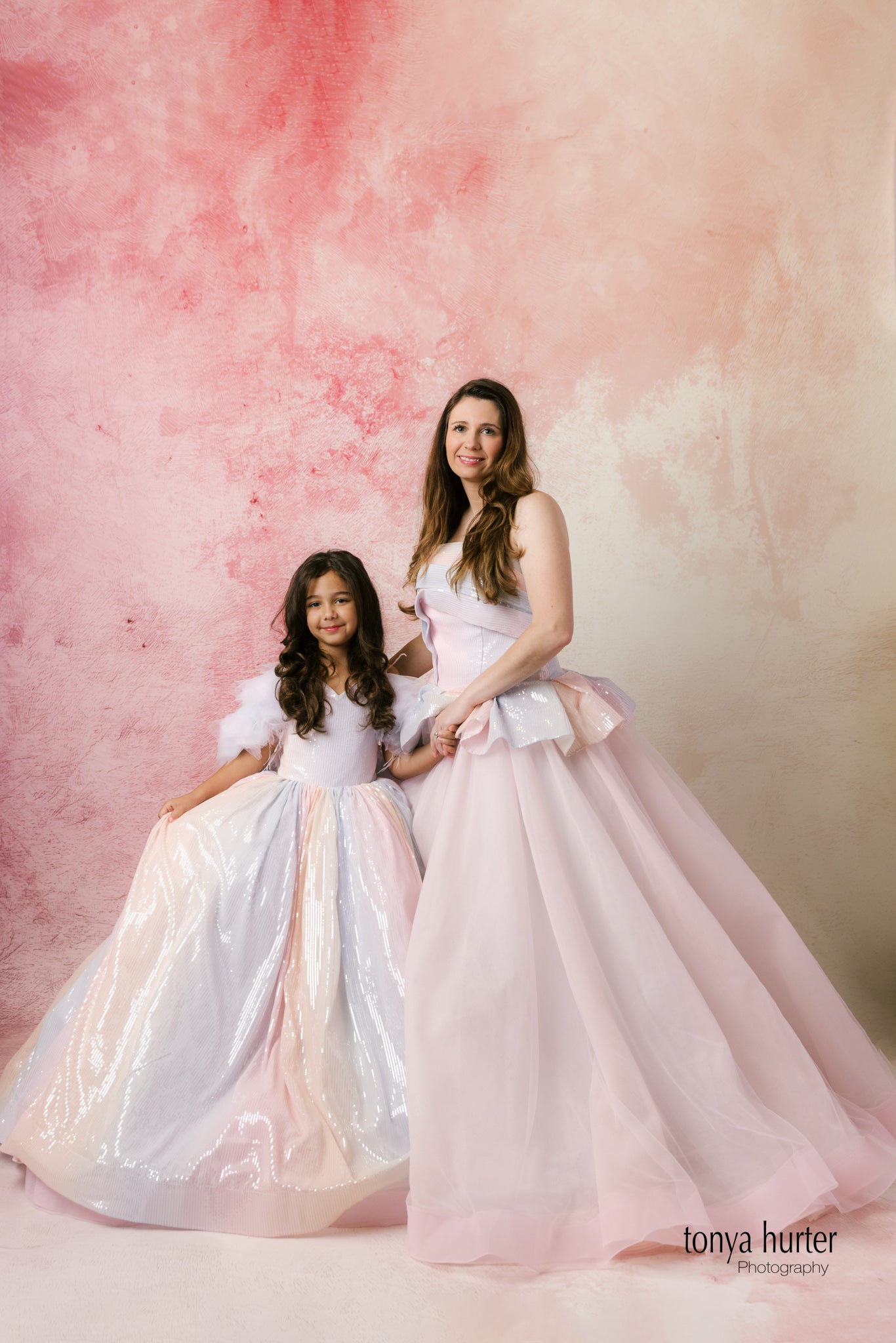 Aurora Gleam - Floor Length Gown with Detachable Tulle Sleeves (9-10 Years)