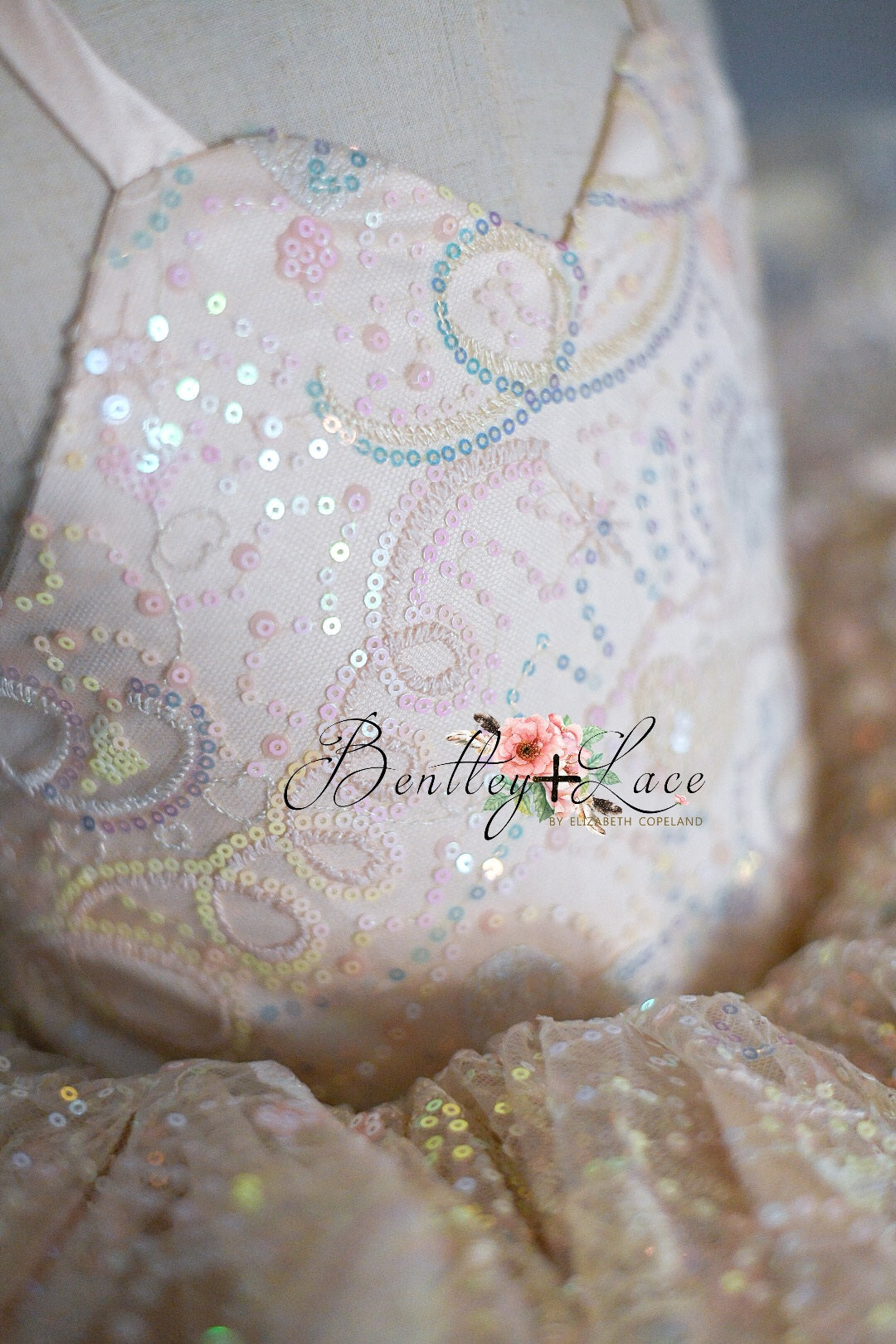 REMNANT RETRO PINK SEQUINS