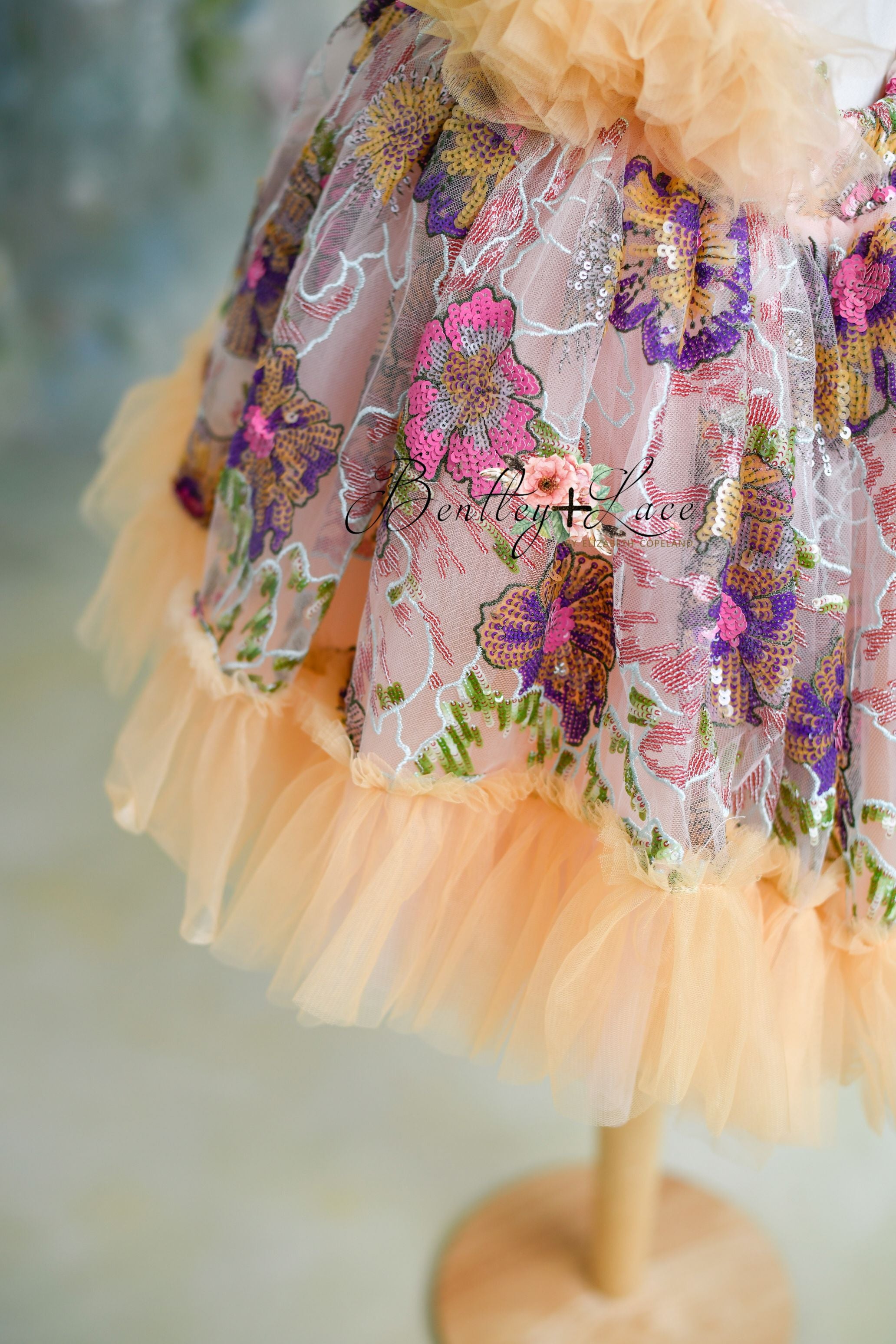 "Colors of Summer"  vintage Length Dress ( 3 Year - Petite 4 Year)