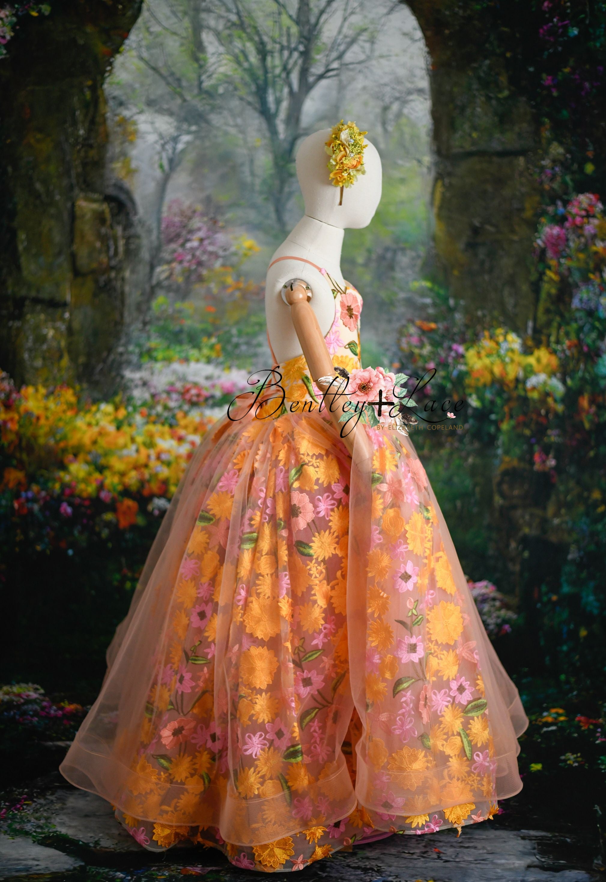 "Wisteria" Floor Length Dress ( 6 Year - 7 year)