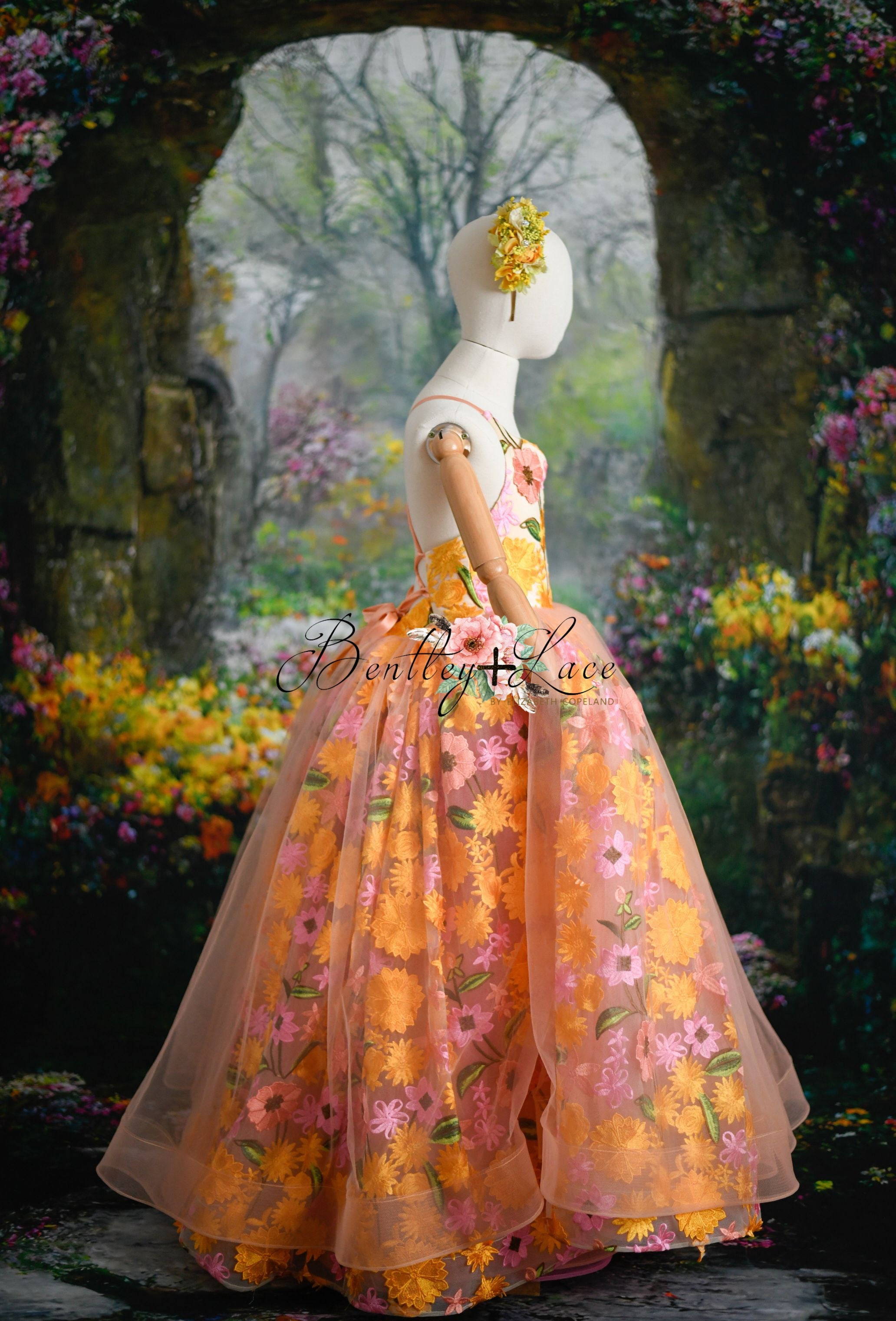 "Wisteria" Floor Length Dress ( 6 Year - 7 year)
