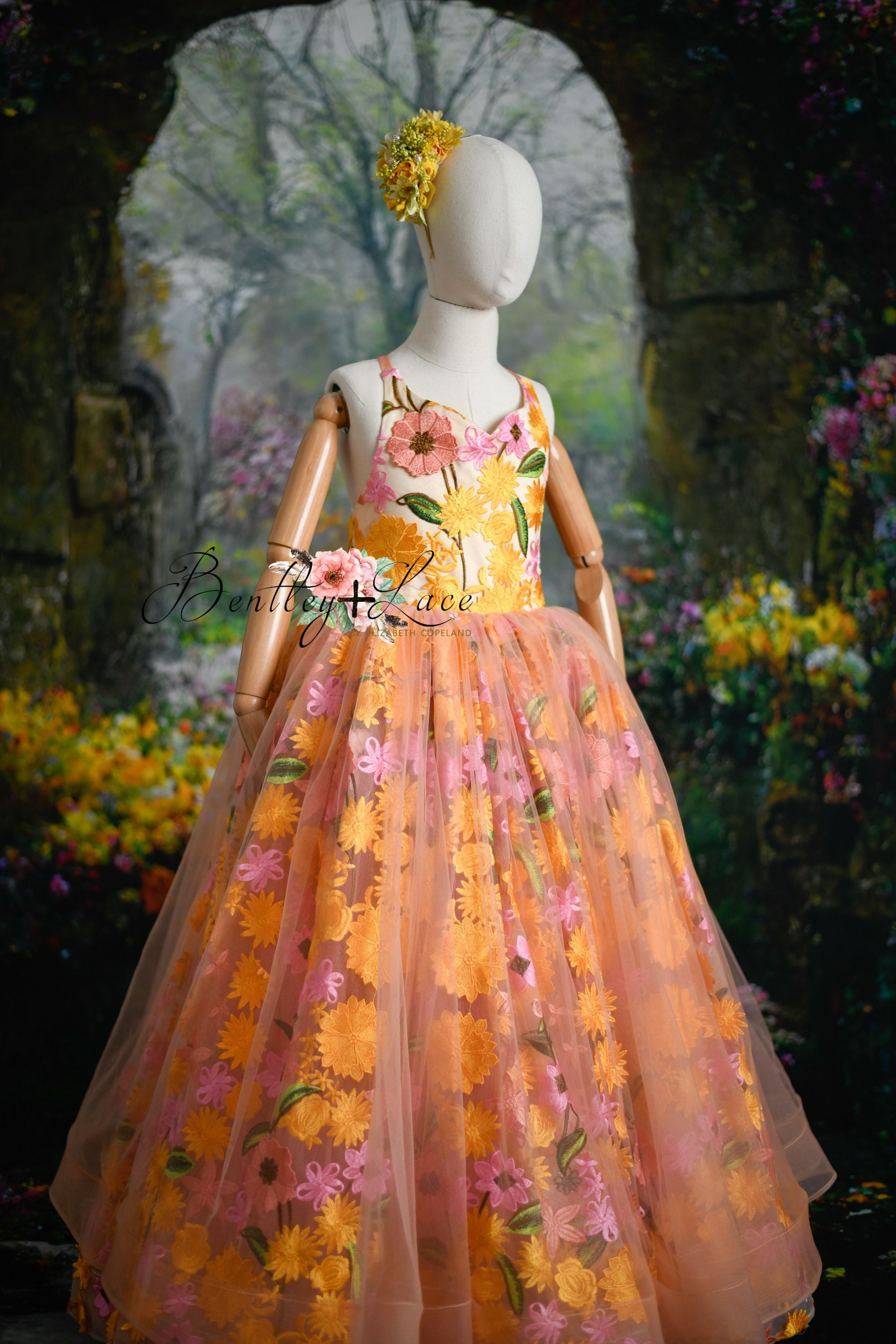 "Wisteria" Floor Length Dress ( 6 Year - 7 year)