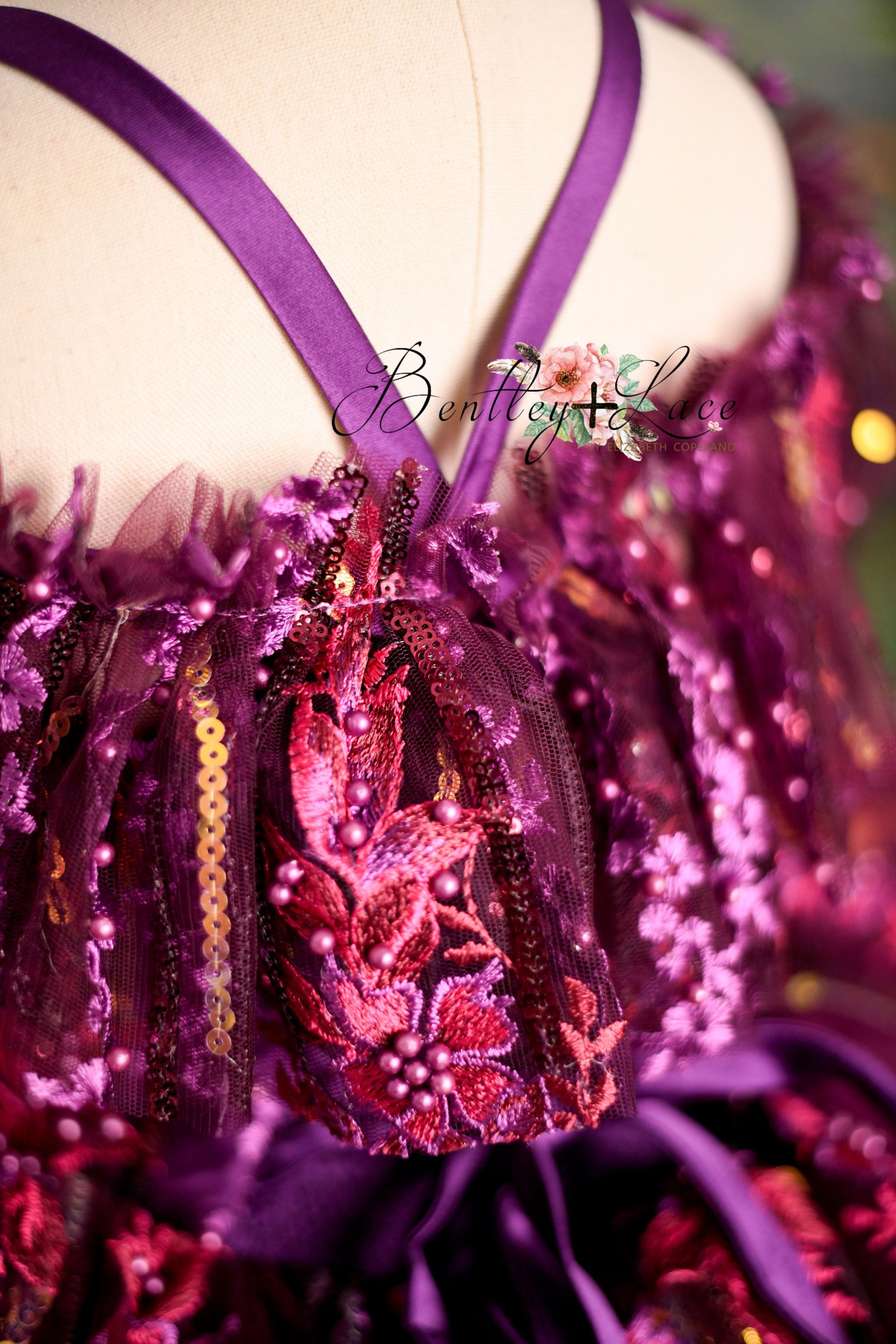 "Cotton Candy"- purple haze petal Length Dress ( 5 Year - 6 Year)