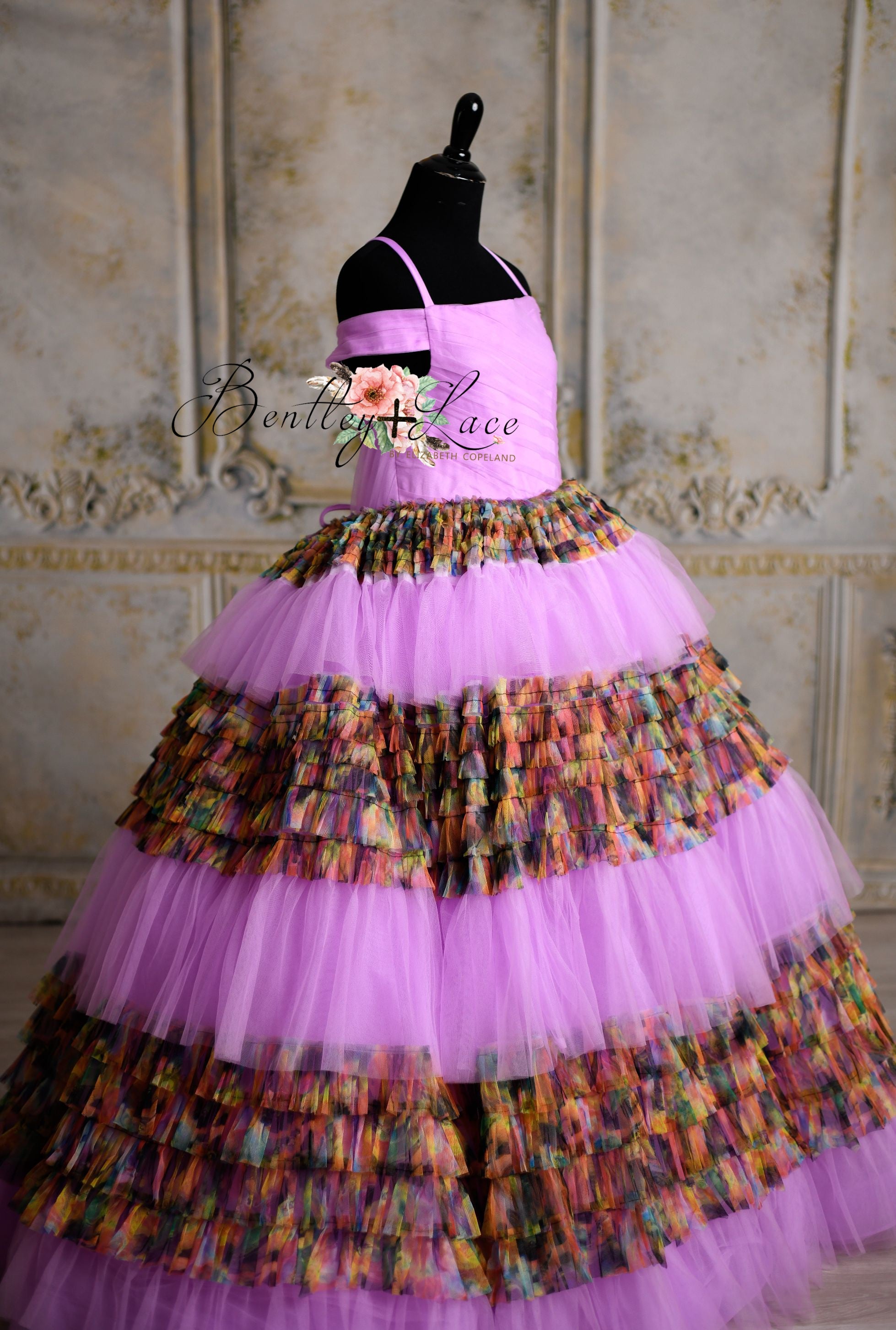 New "Sunset Sorbet" Purple Floor Length Dress ( 12 year-16 year)