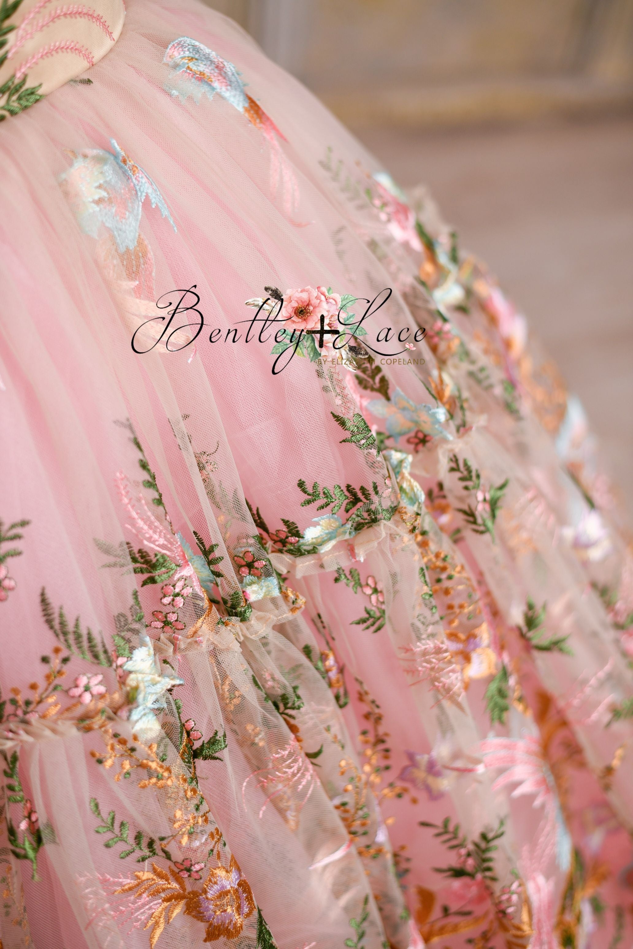 "Briar" Floor Length Dress Ruffled hemline (8 year- 9 year)