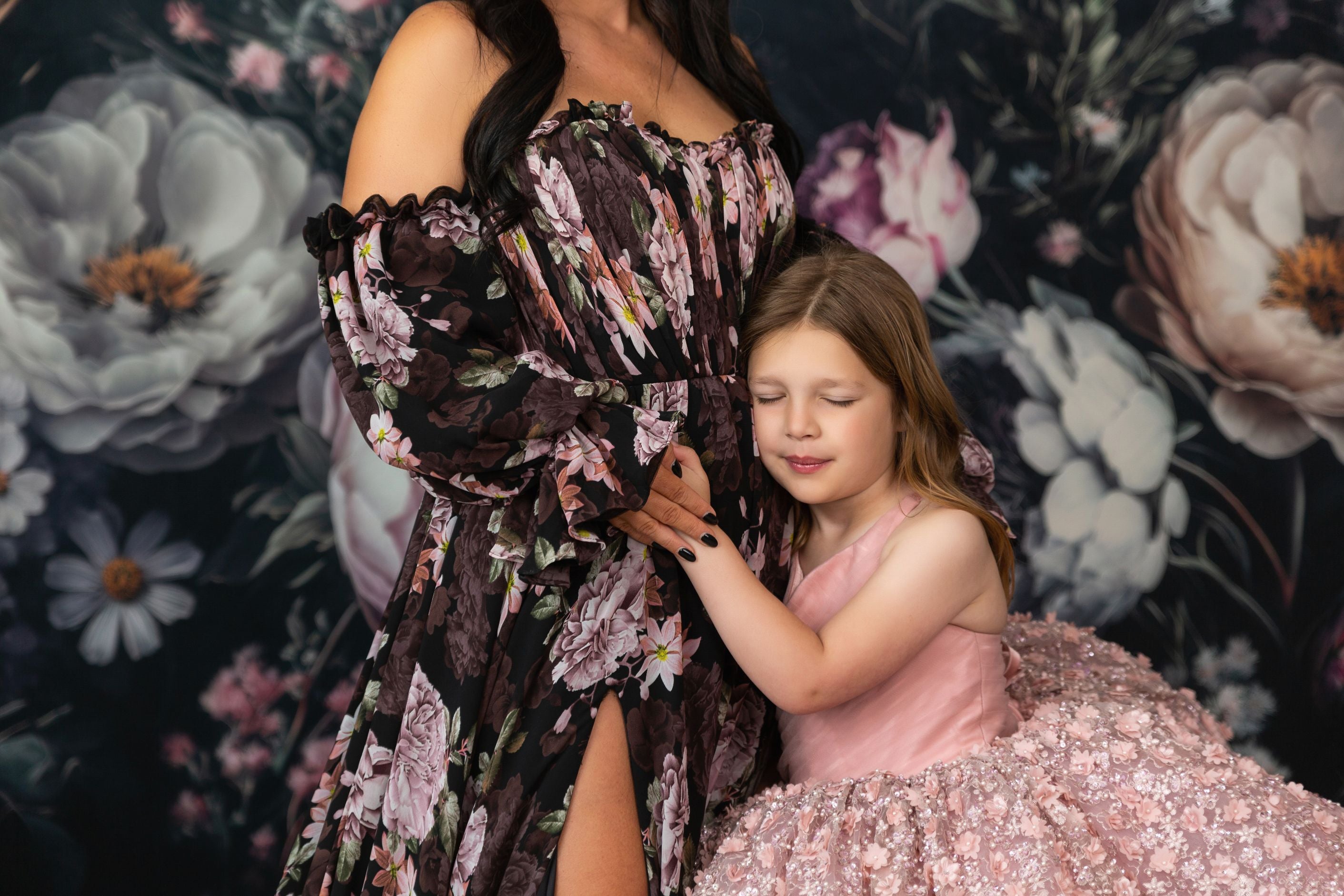 Giselle -Beautiful chiffon floral gown - (TEEN-ADULT)