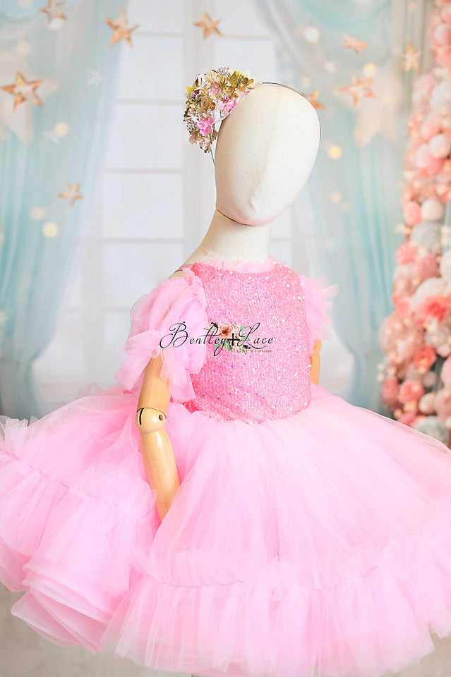 NEE Couture holiday rental gown: "Ritz" - petal length ( 6 Year - Petite 7 Year up to petite 8)