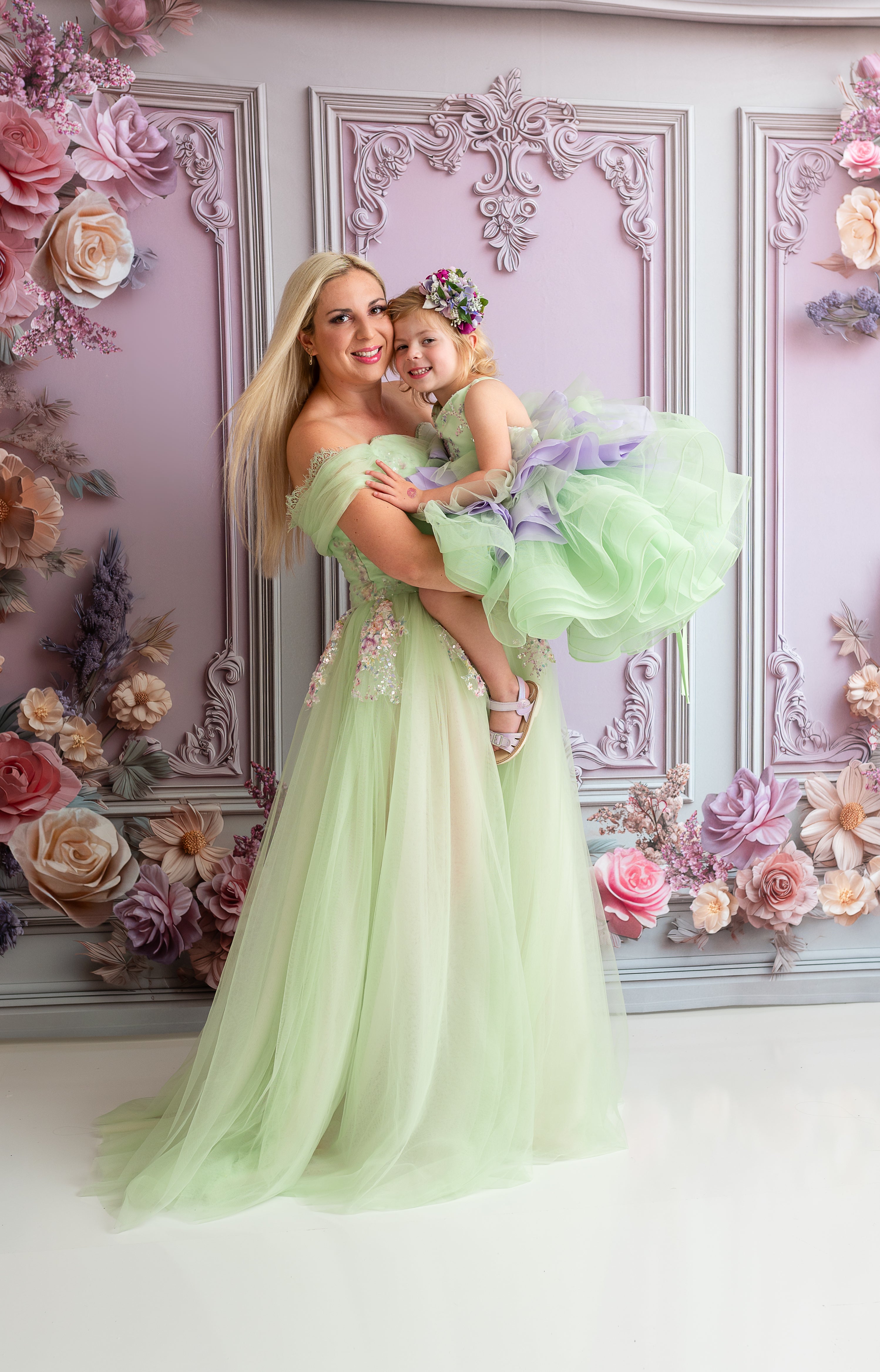 "Meadow Mist" - Floor length dress ( Adult size 4 - Adult size 8)