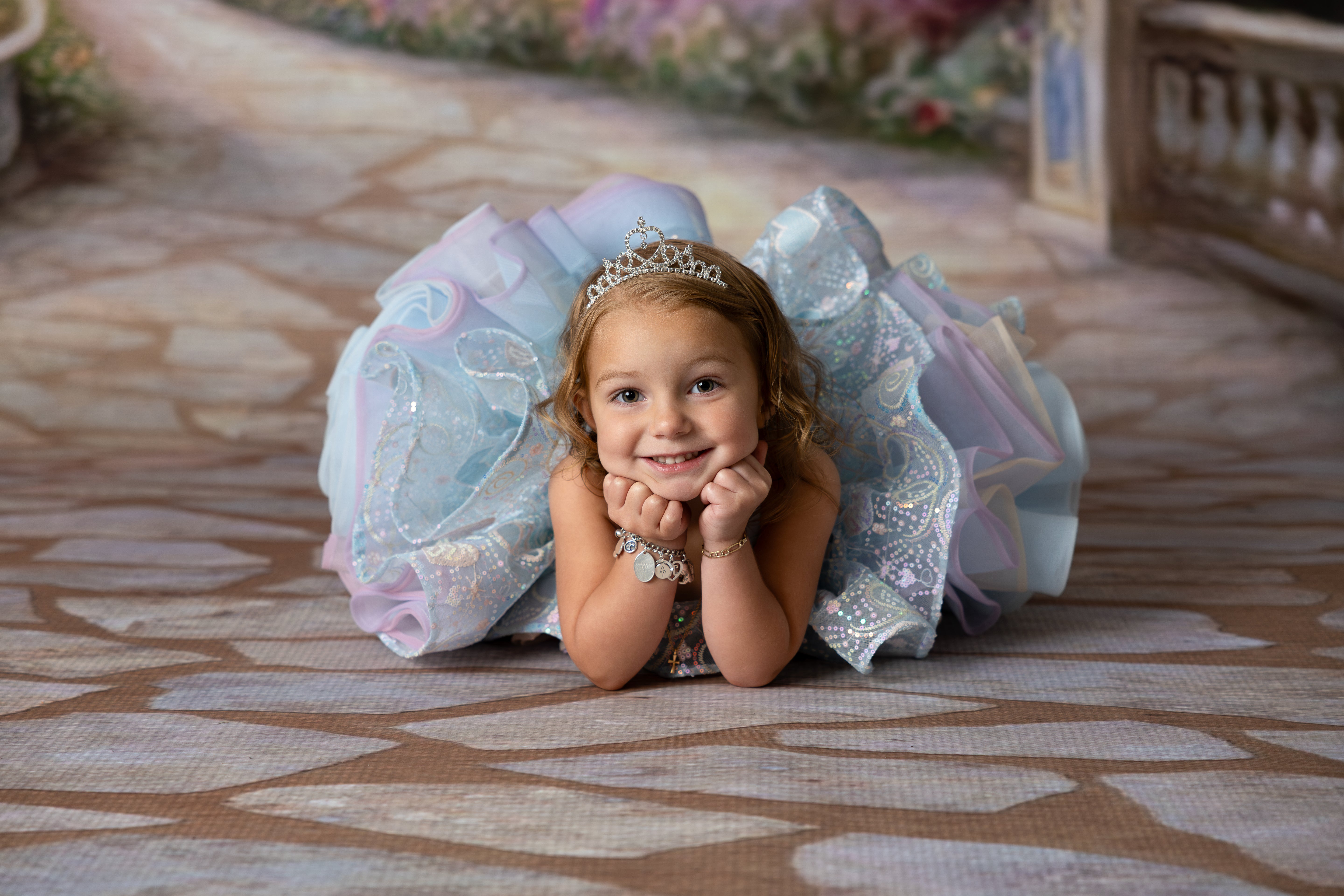 Magical birthday dress with adjustable shoulder ties and elastic back for growing kids.