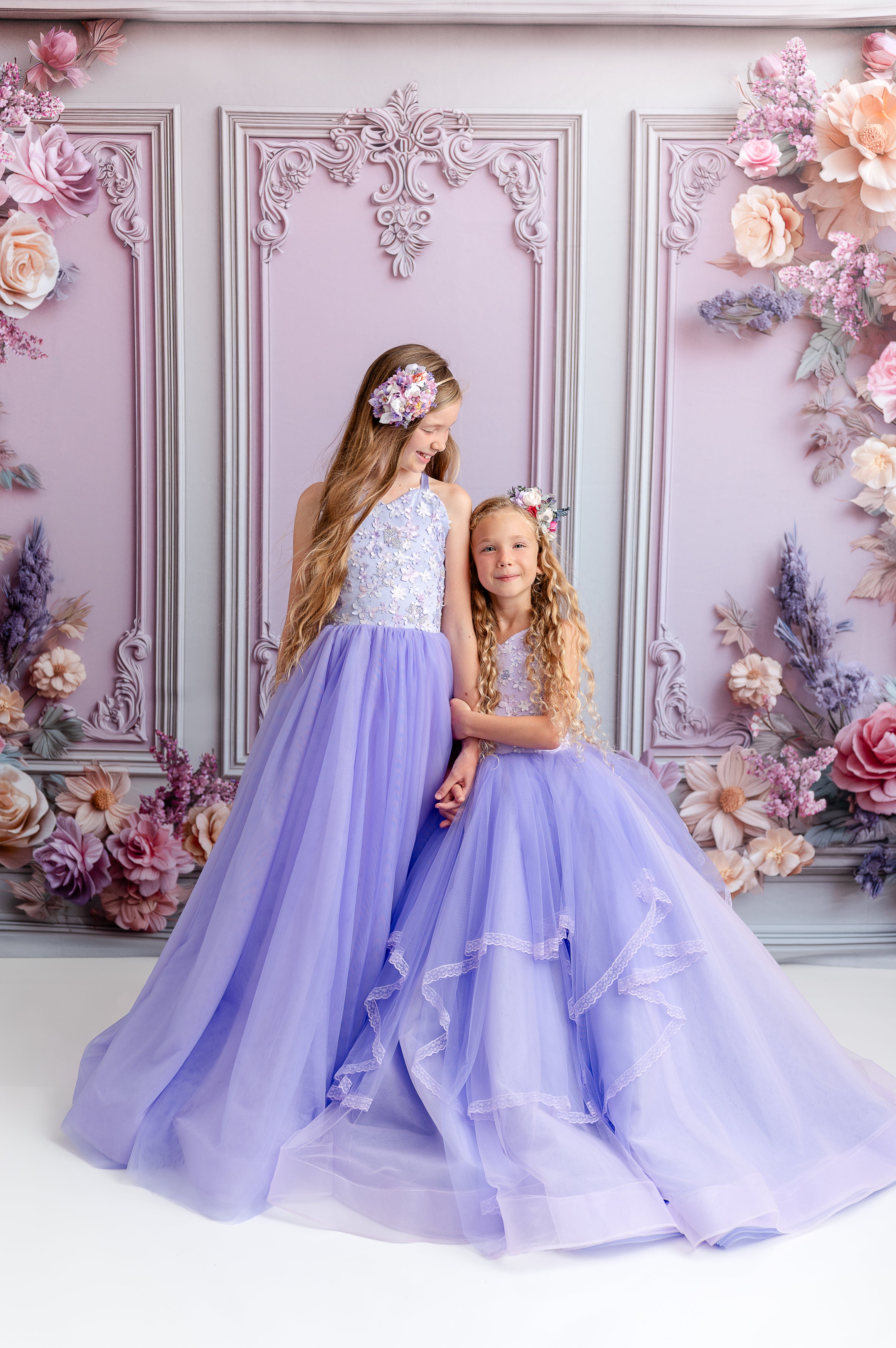 matching sister gowns for special occasions