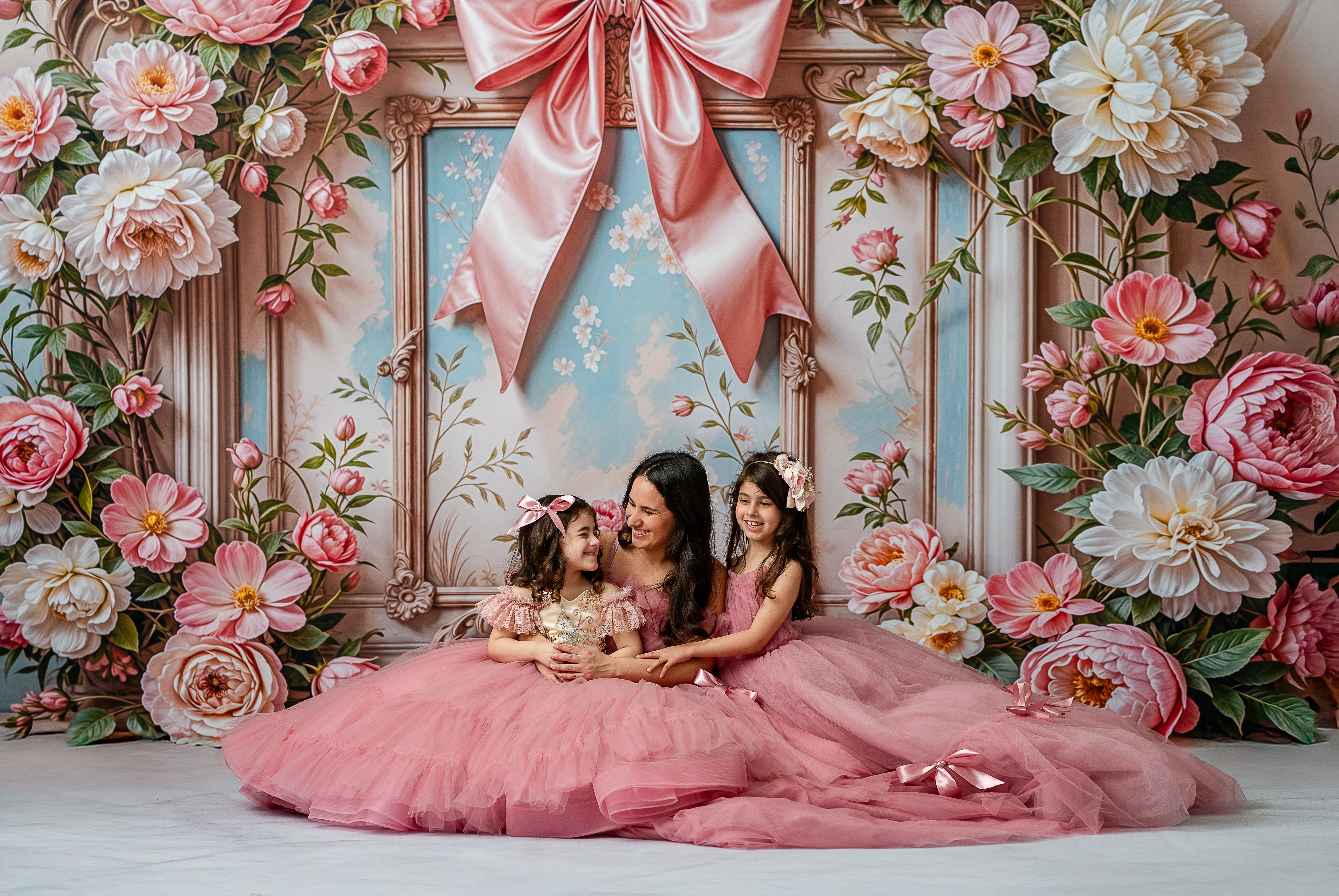 "Handmade, hand-sewn bows on the Bows of Grace gown for exquisite craftsmanship."
