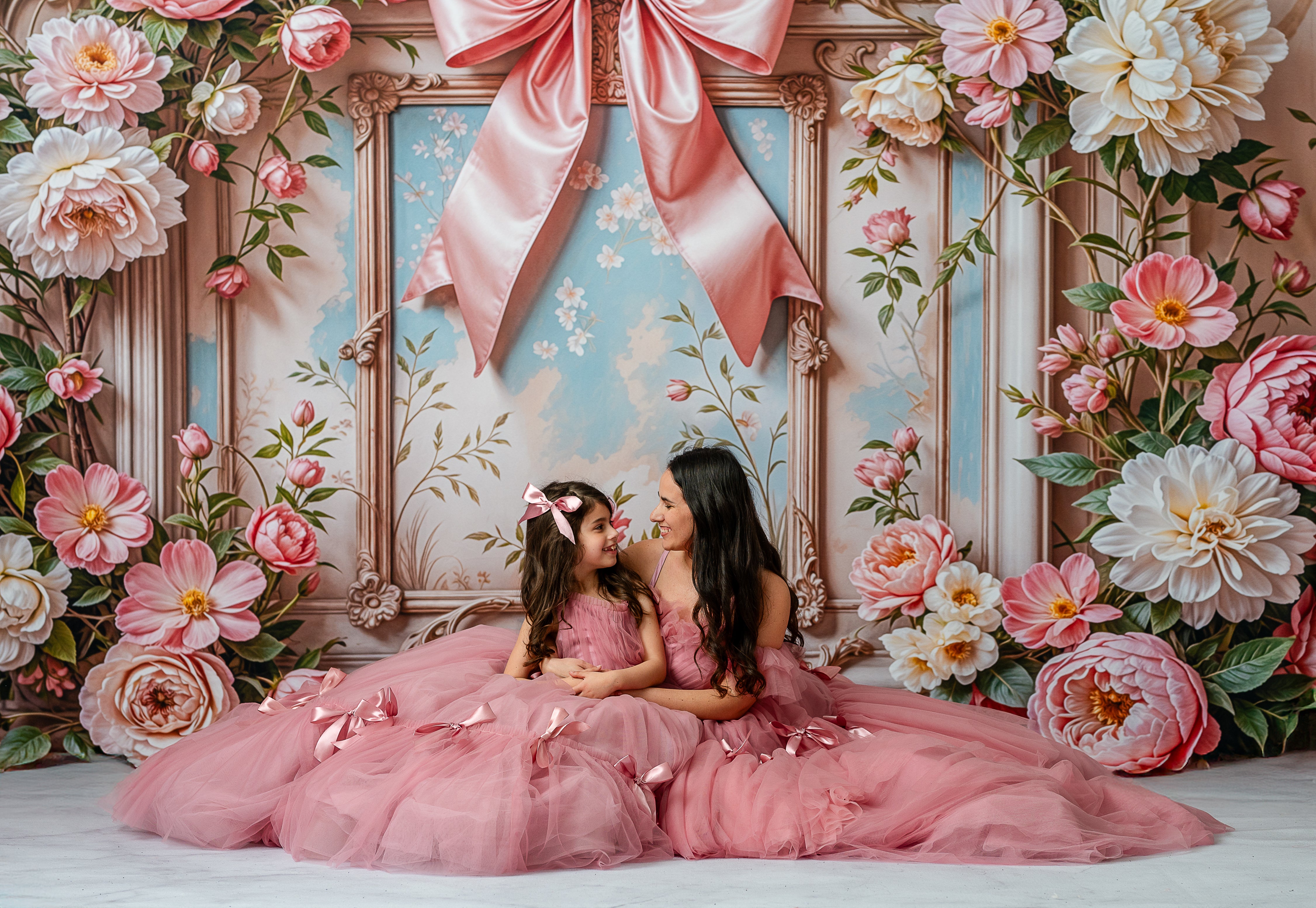 "Sweetheart neckline and bow details exude grace and charm in the Bows of Grace gown."