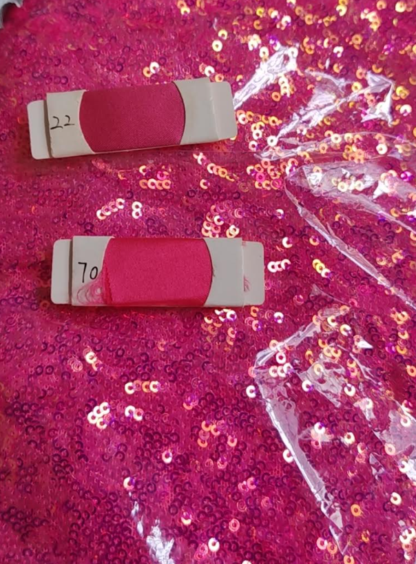 REMNANT RETRO PINK SEQUINS