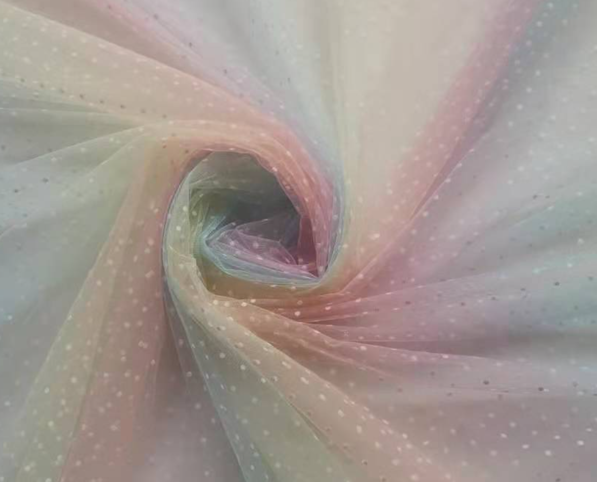 Rainbow custom TRUST THE VISION bow gown kelly