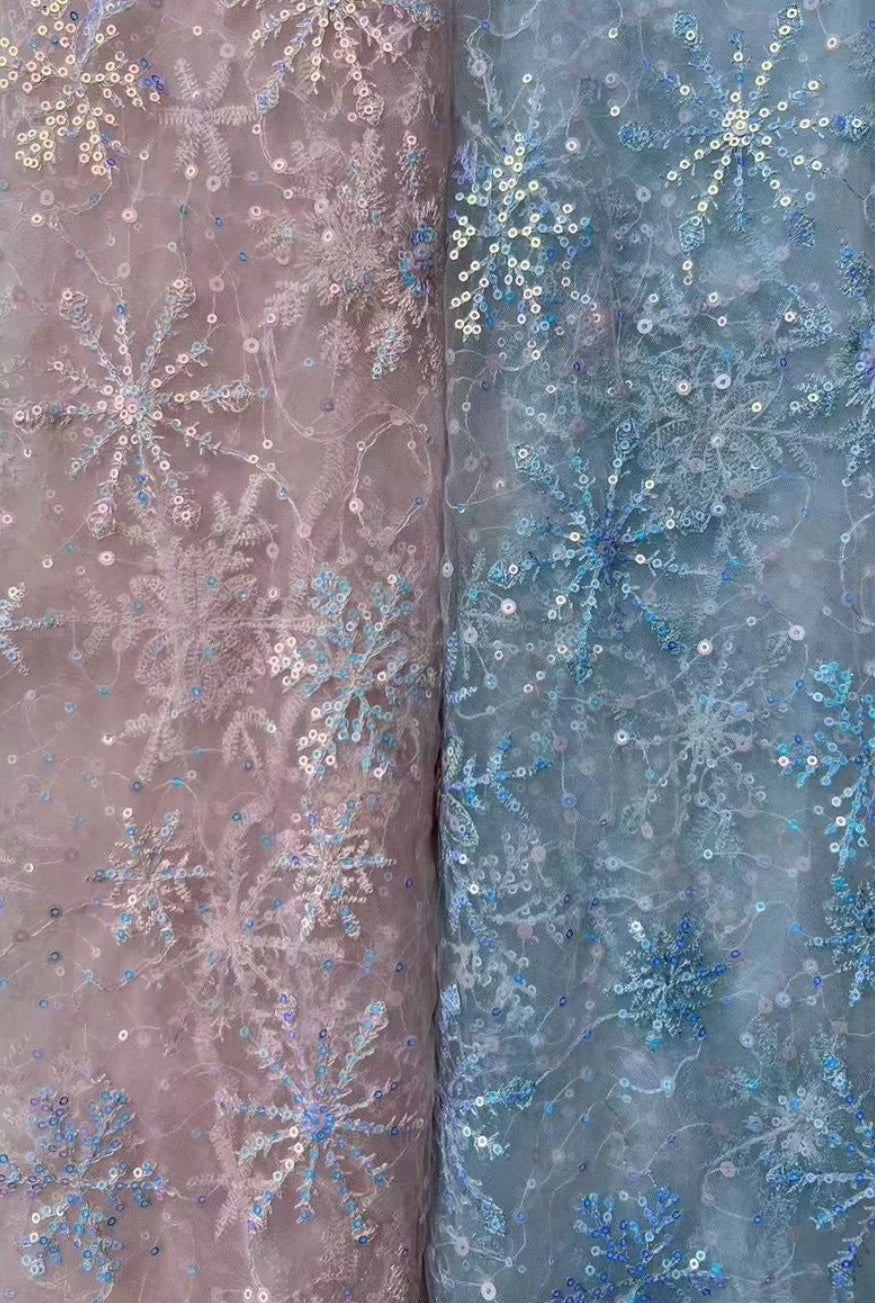 Glittering Icicle Waltz | Christmas Dress Detachable Jacket, Cape and Dress | Custom Colors | Editorial & Special Occasion Dress