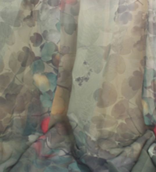 "Mystic Meadow" Chiffon Floor Length Gown - Choose your color: Editorial Dress, Couture Gown, Special Occasion Dress