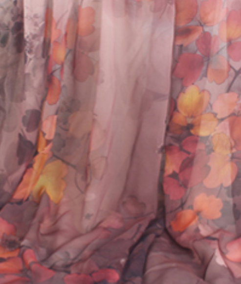 "Mystic Meadow" Chiffon Floor Length Gown - Choose your color: Editorial Dress, Couture Gown, Special Occasion Dress