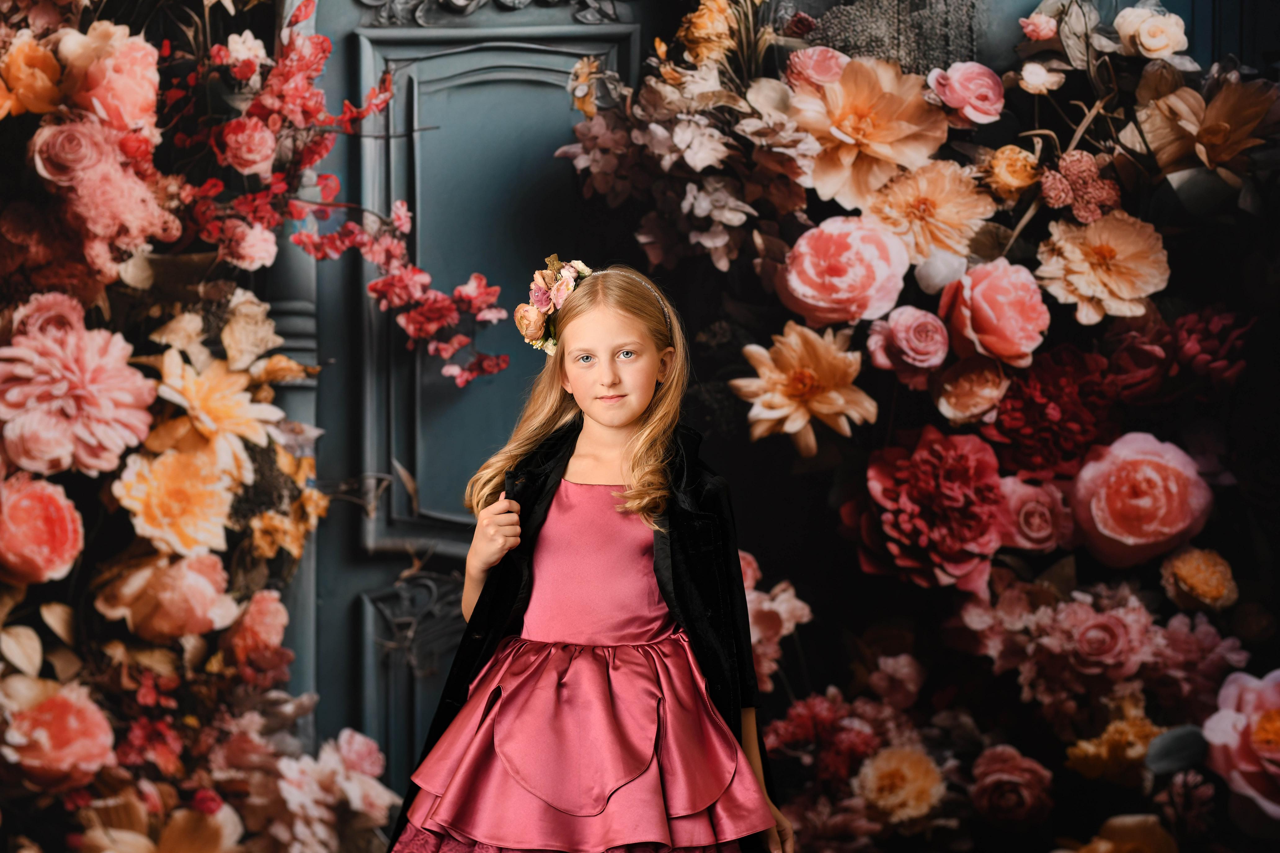 "Camila" - 2 petal length dress + Jacket Set ( 5 Year - 7 Year)