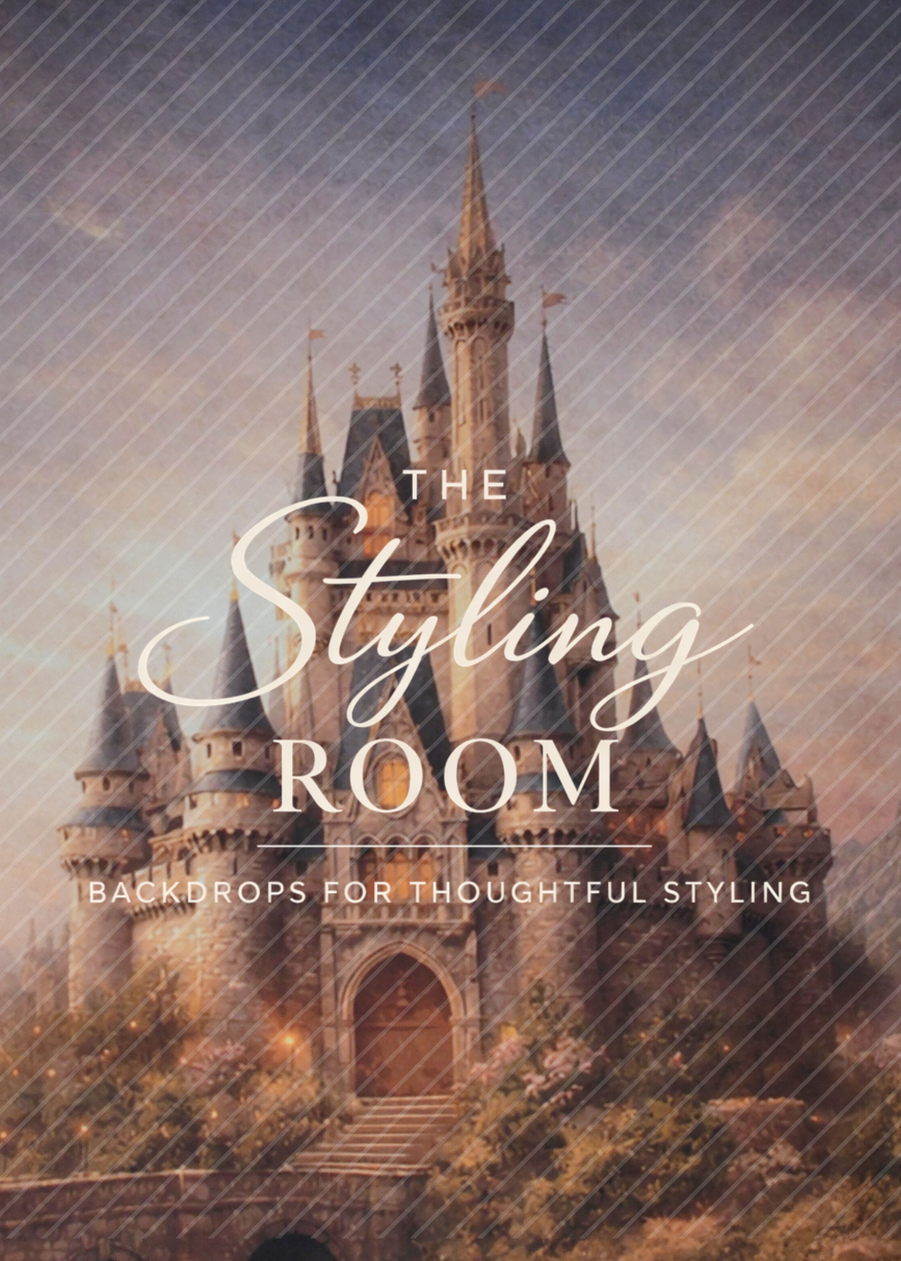 Fantasy castle with 'The Styling Room' text overlay