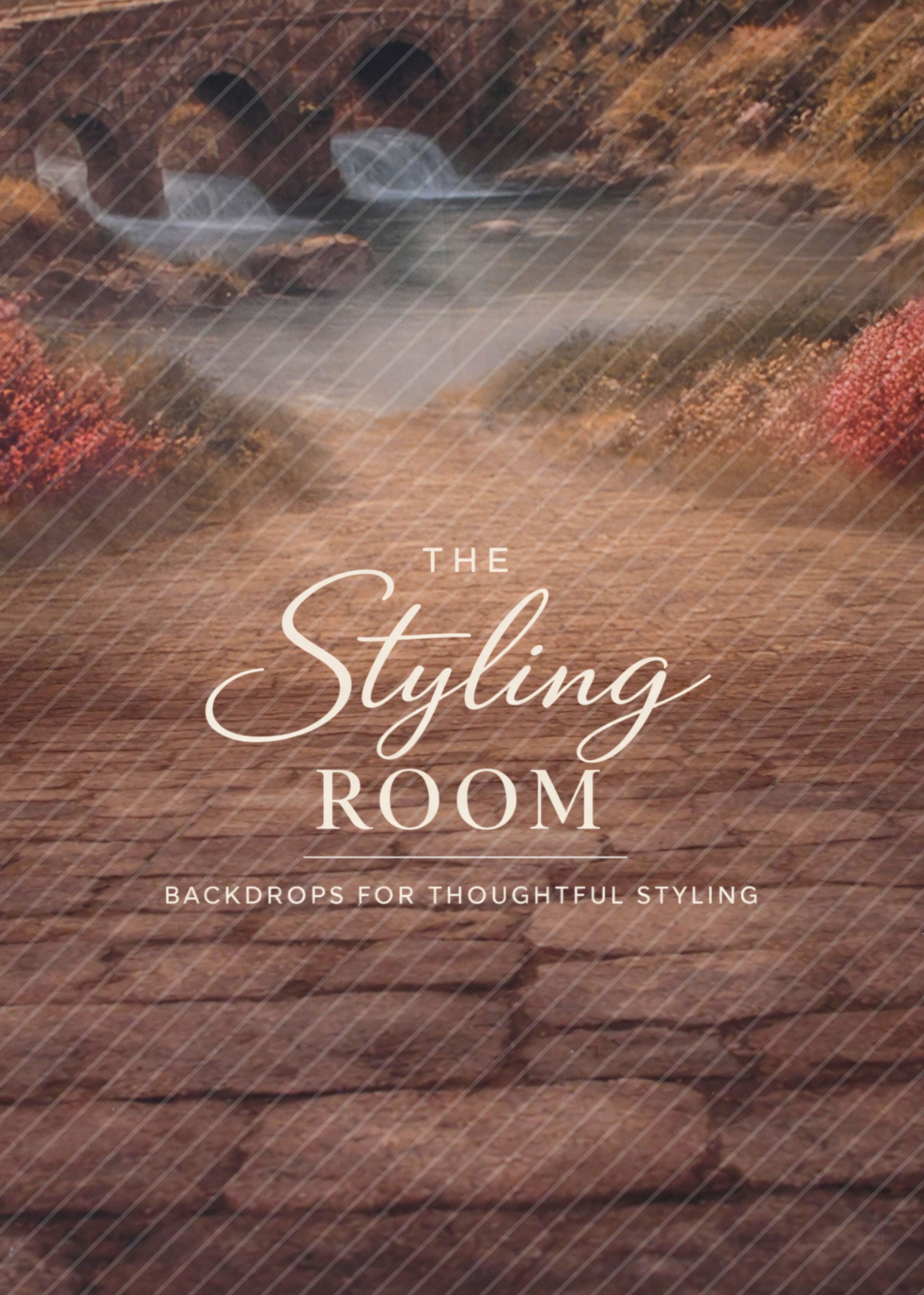 Cover of 'The Styling Room' with a scenic background and text.