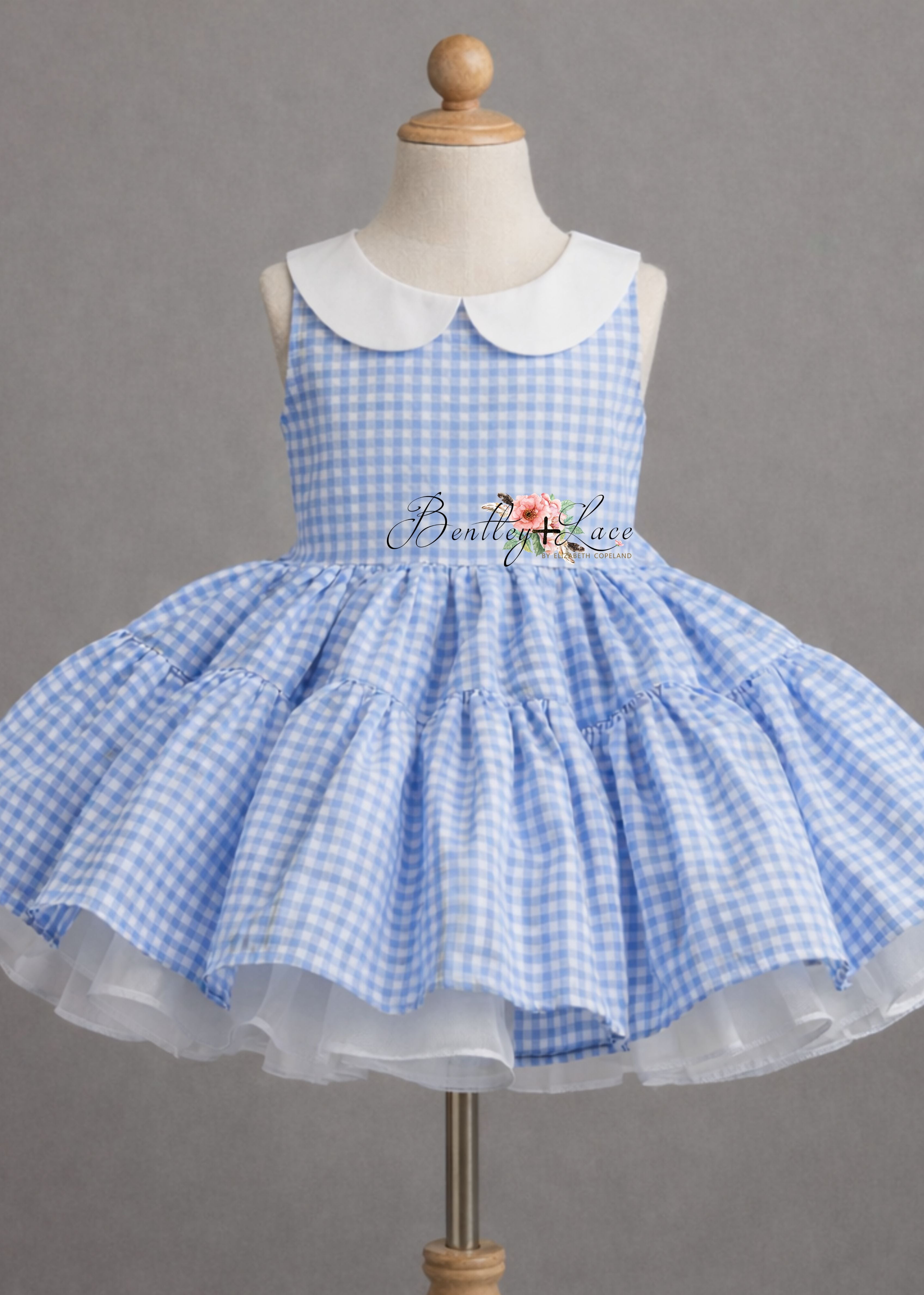"Bluebird Path Dress" Vintage Petal Dress | Editorial Couture Gown for Special Occasions