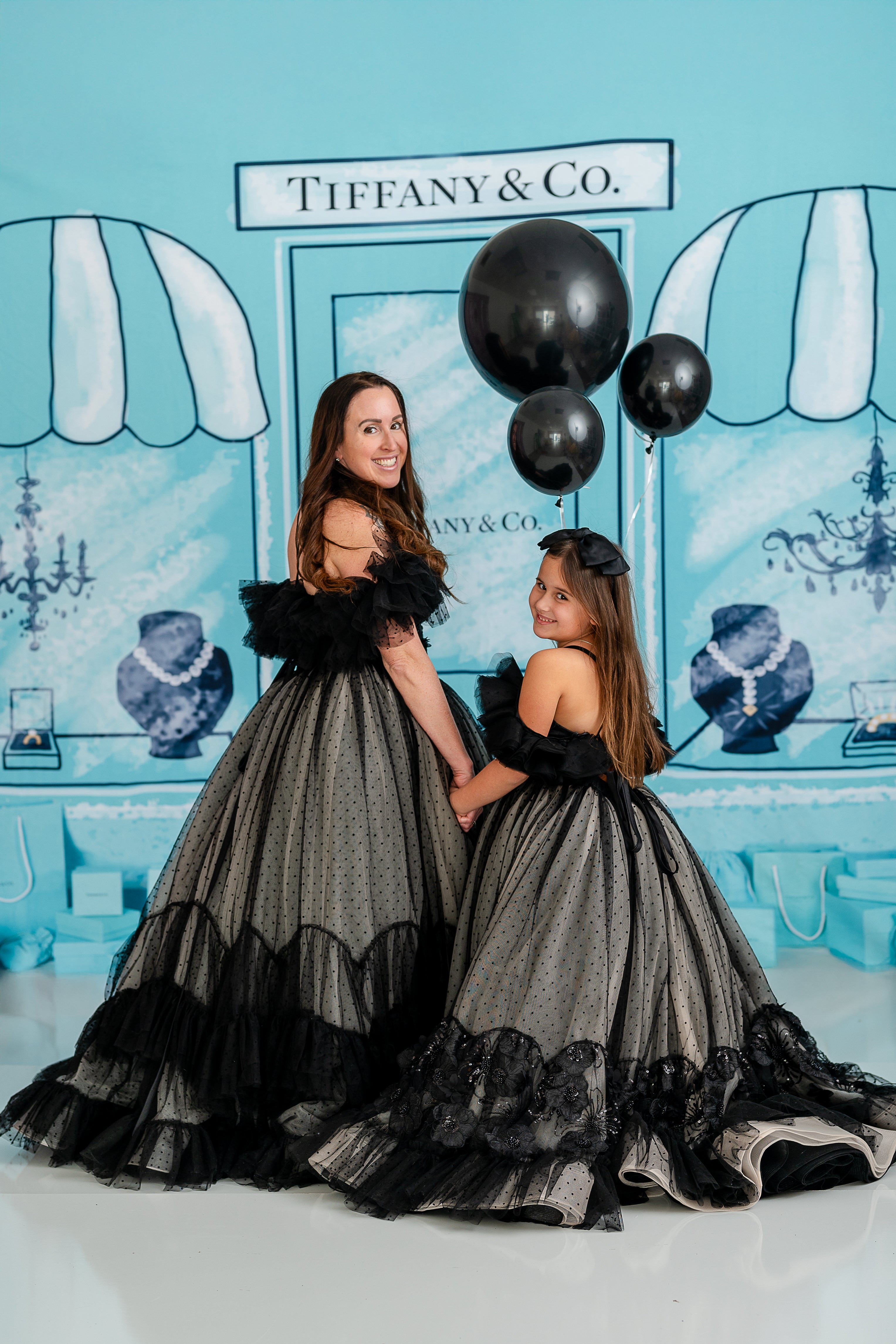 The Swish Dot gown’s layered tulle creates an enchanting and ethereal silhouette.