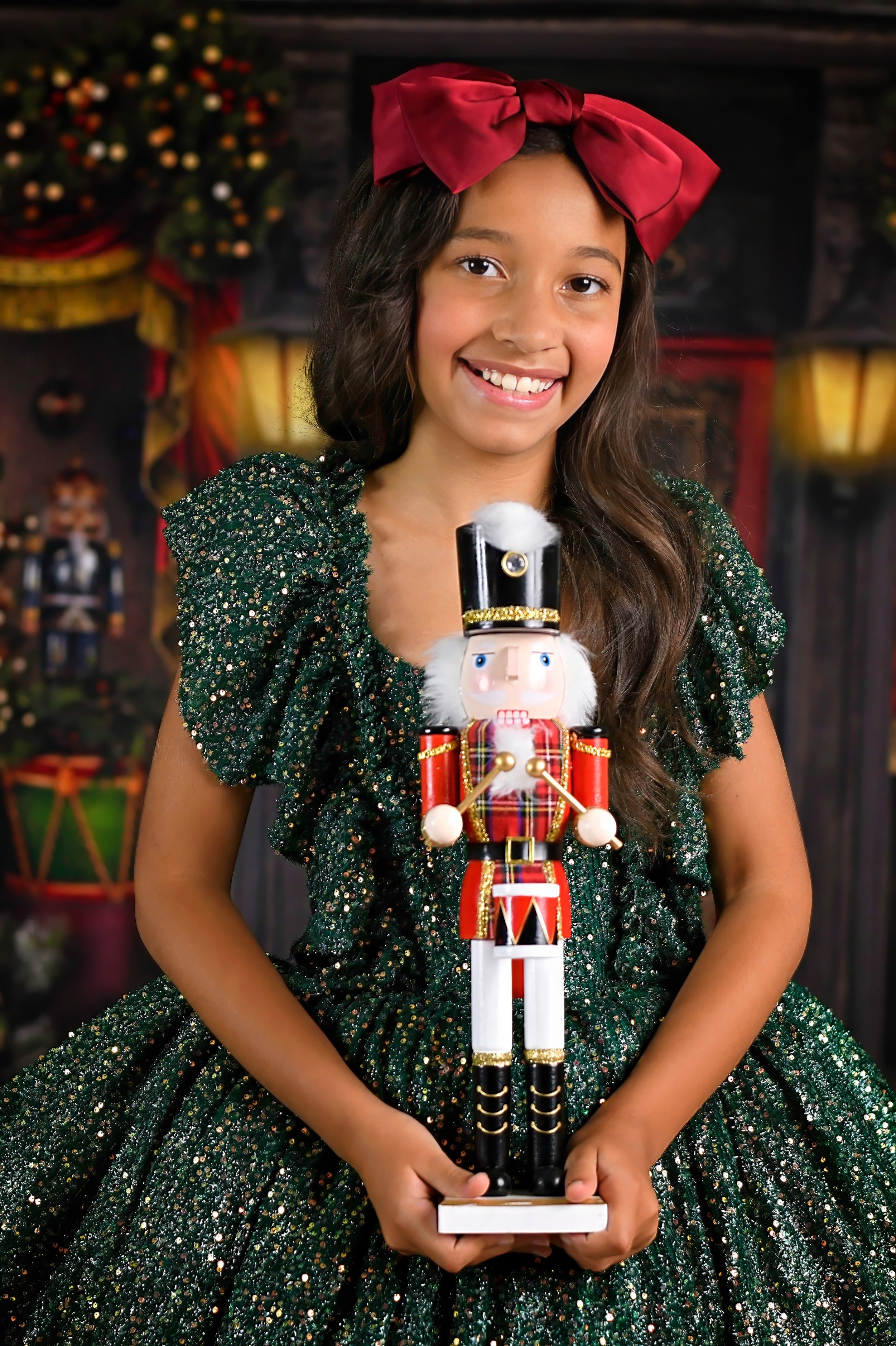 "Holly" Couture Holiday Rental Gown | Petal Length | Size 6 Year to Petite 8
