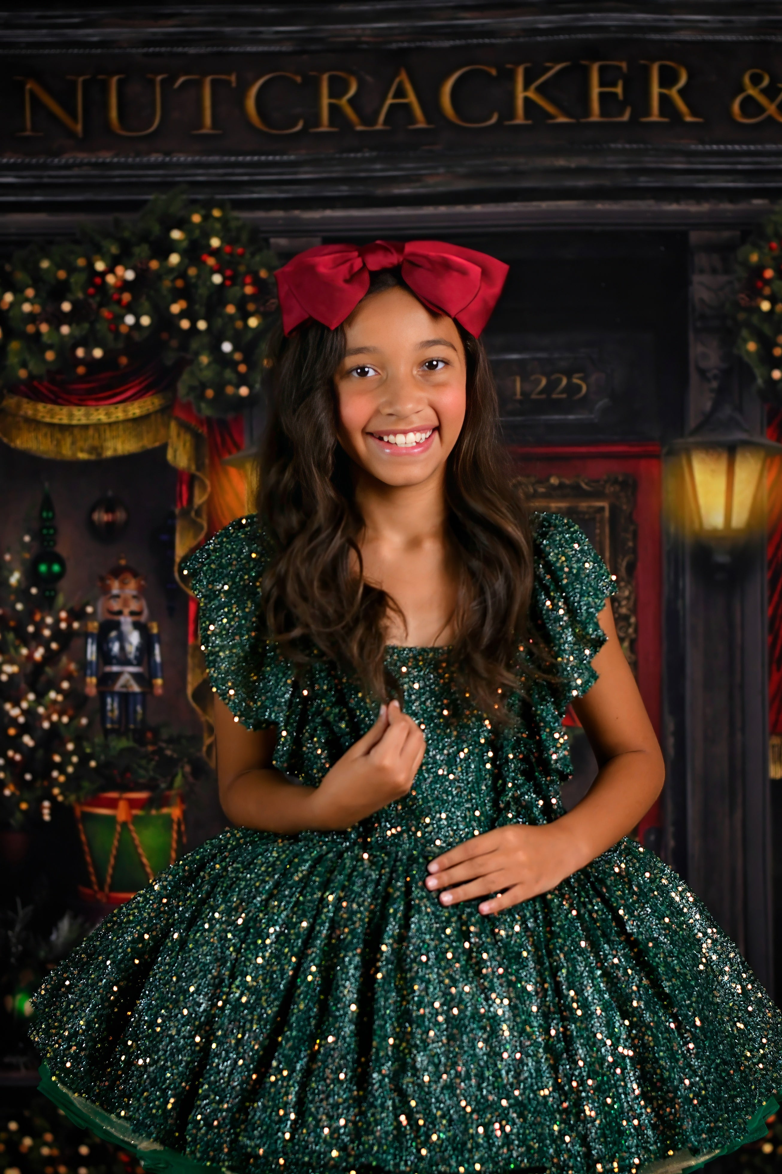 "Holly" Couture Holiday Rental Gown | Petal Length | Size 6 Year to Petite 8