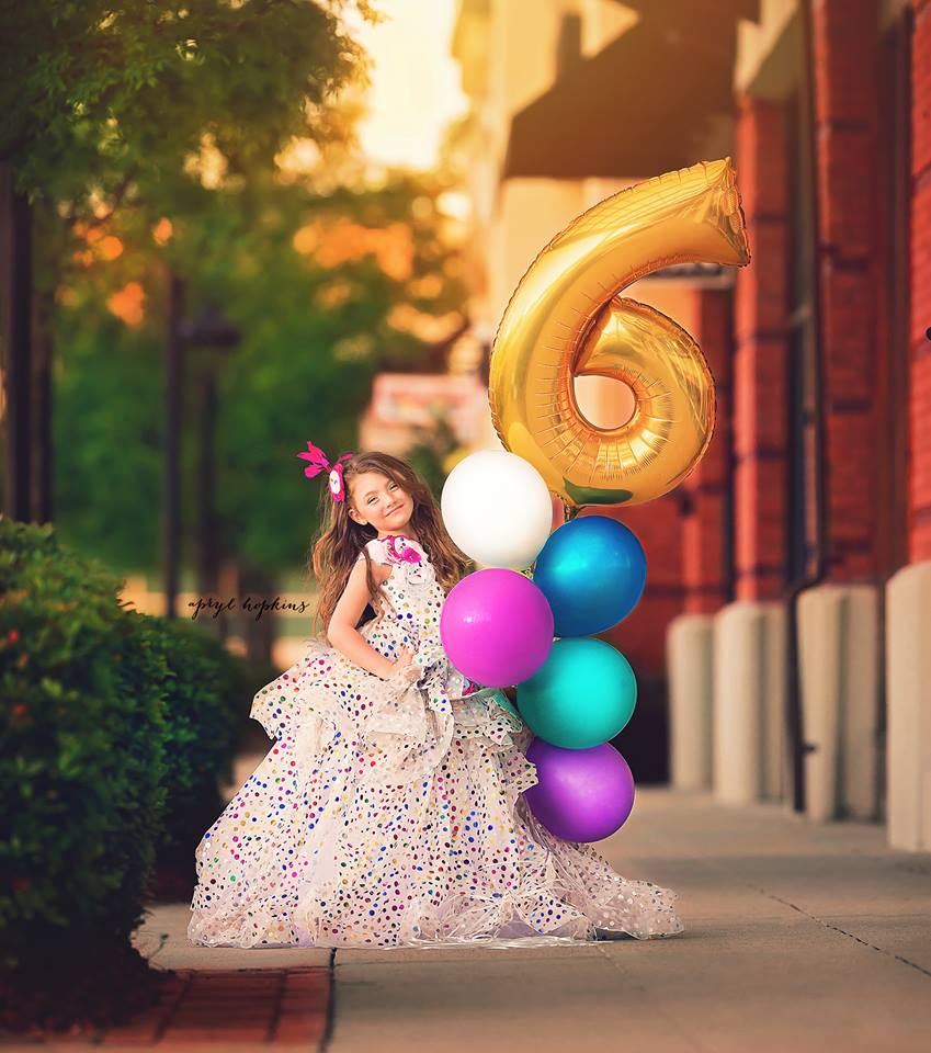 Birthday Confetti Cascade- select your color- Floor Length Gown Editorial Dress, Couture Gown, Special Occasion Dress