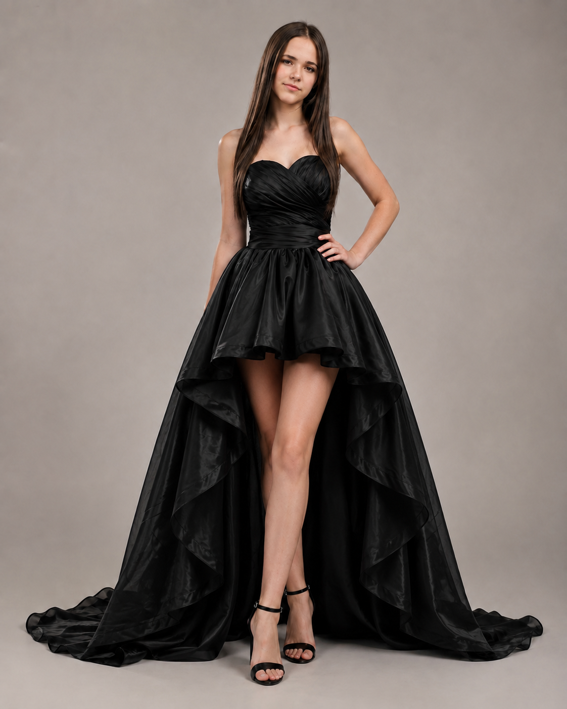 RTS NEW Tatyana High Low Gown midi length