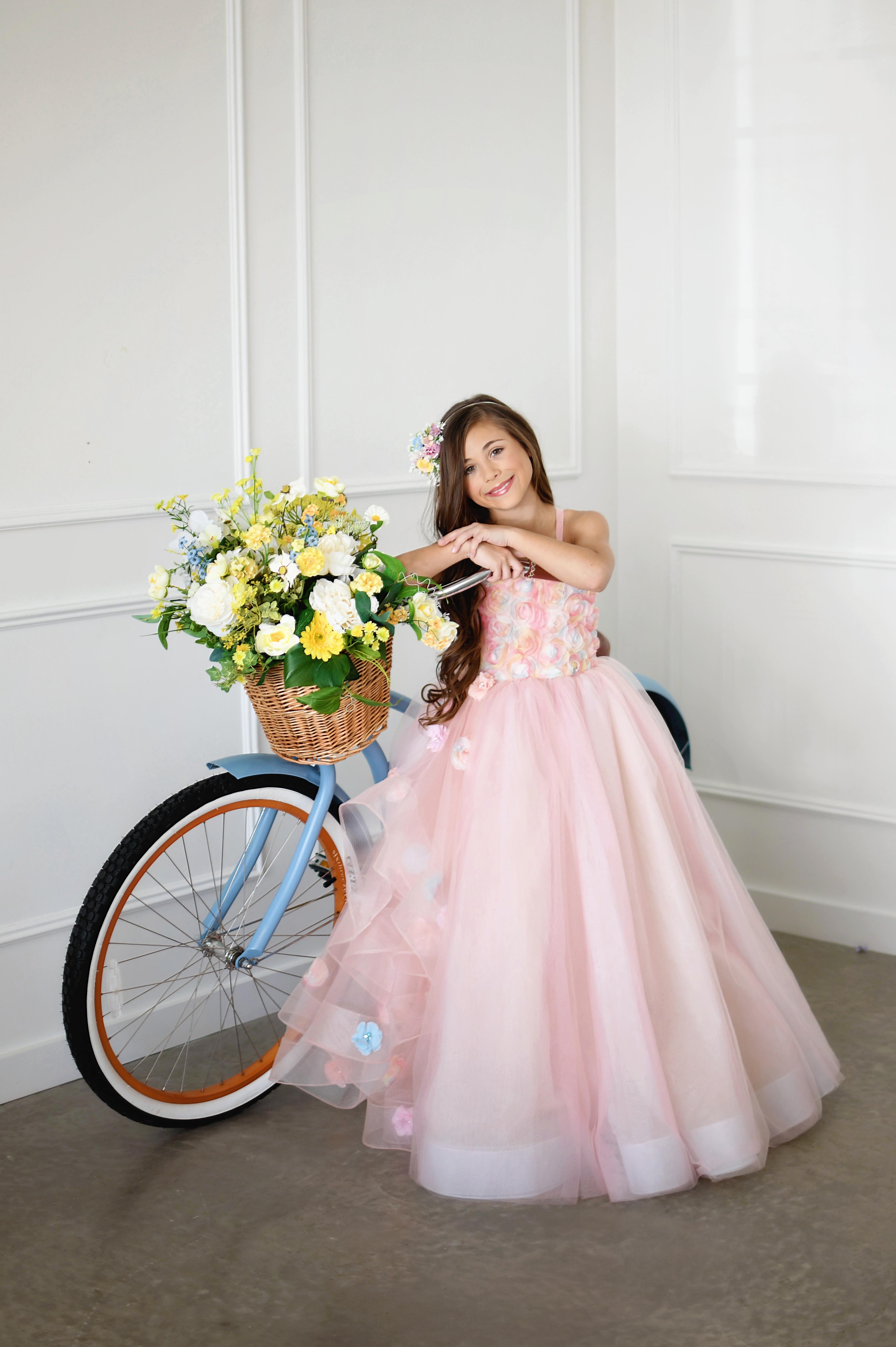 Sunshine Bouquet-Blooms- Floor length gown (6 year- 8 year)