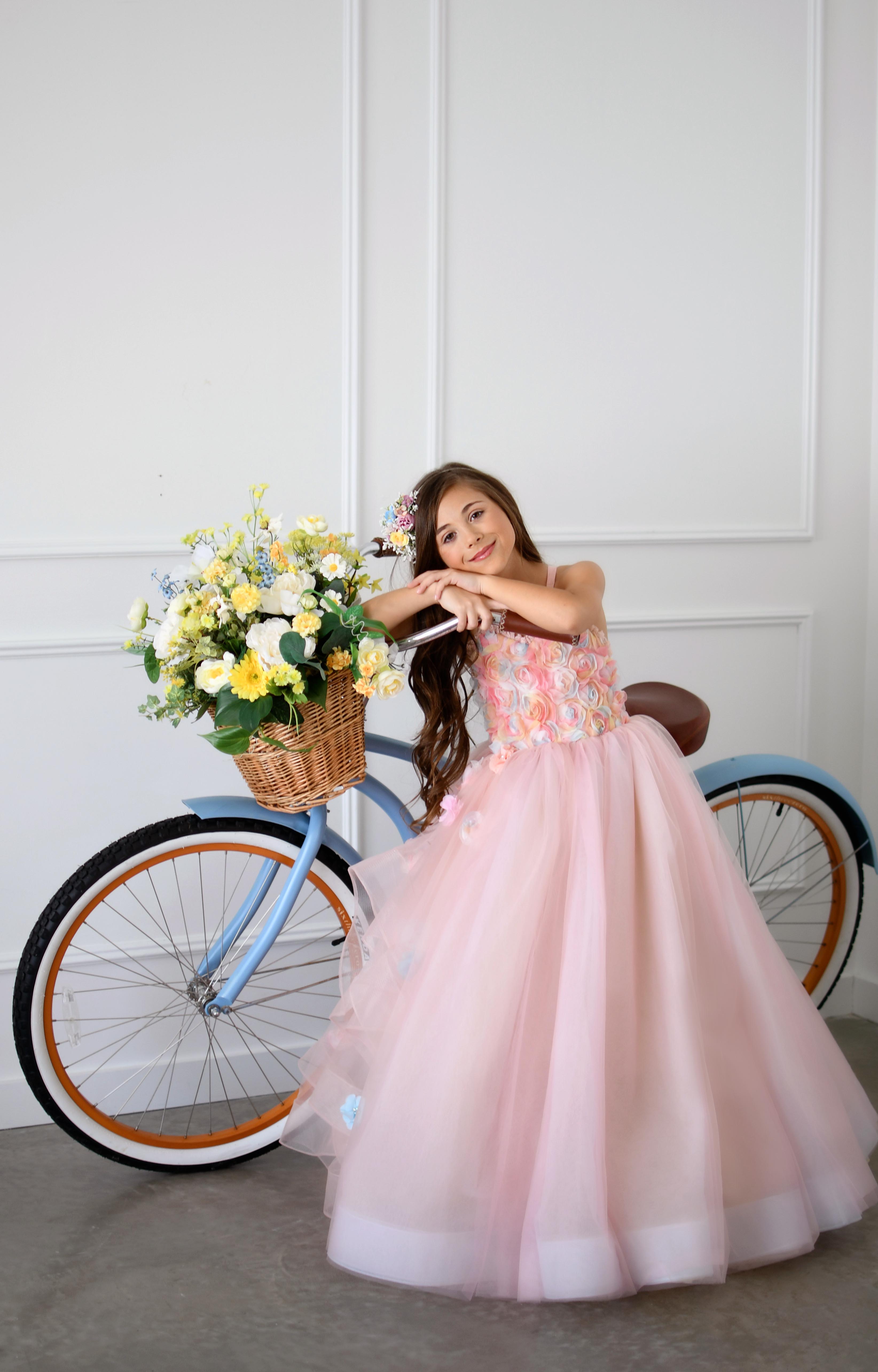 Sunshine Bouquet-Blooms- Floor length gown (6 year- 8 year)
