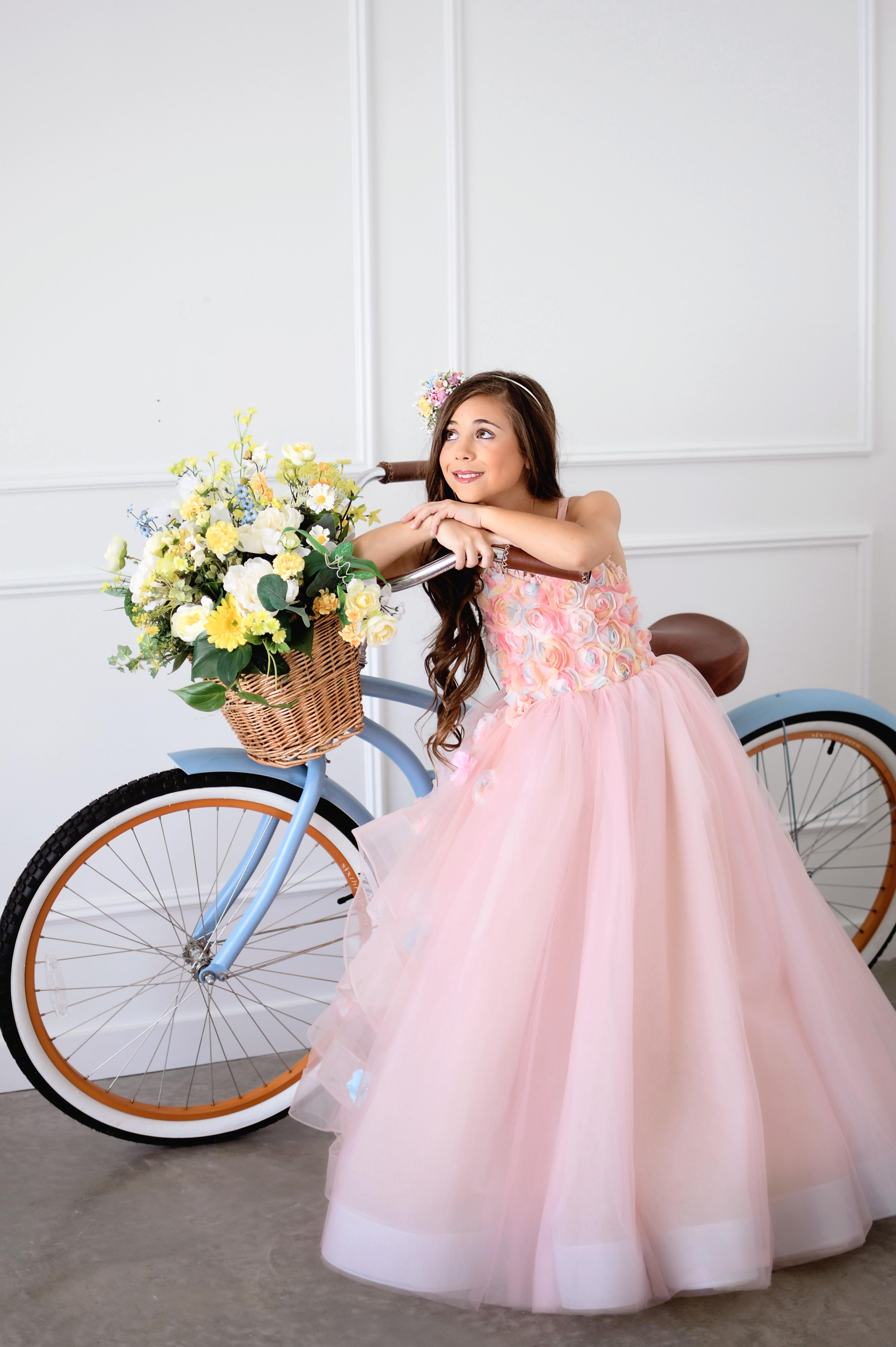 Sunshine Bouquet-Blooms- Floor length gown (6 year- 8 year)