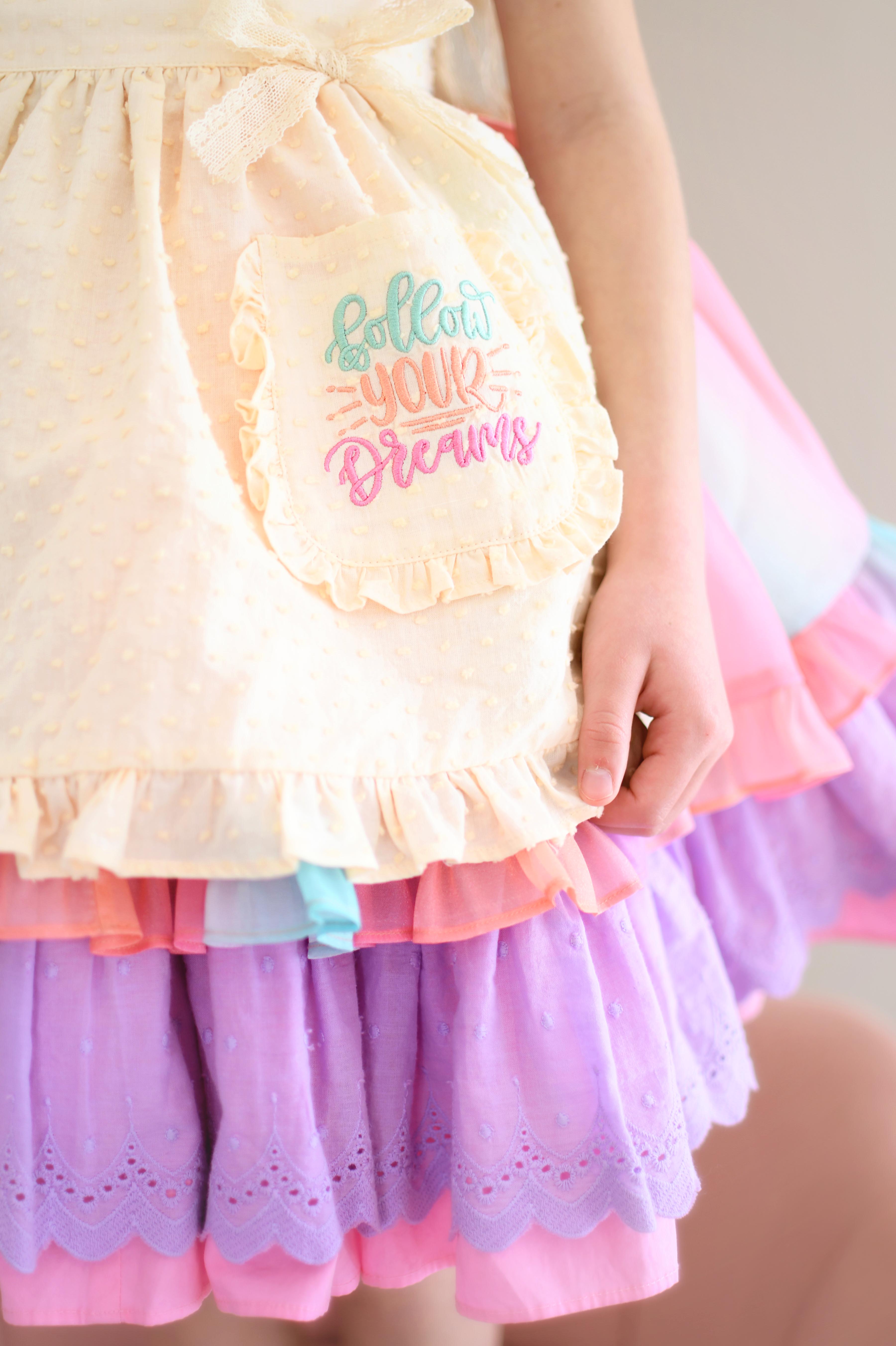 rainbow dresses for girls